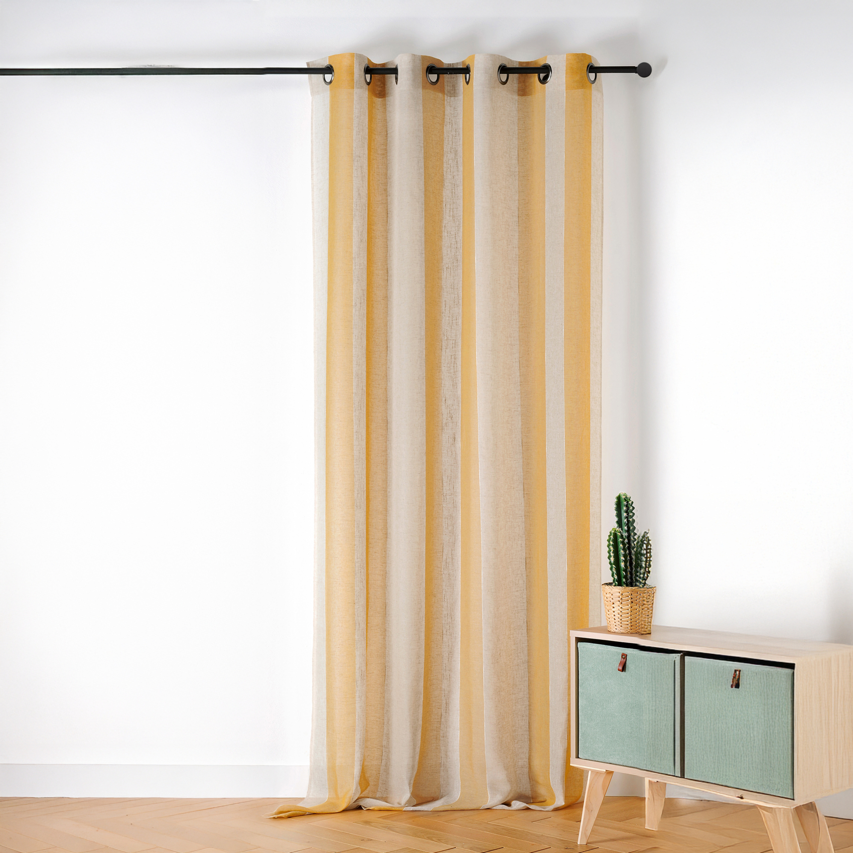 Voilage en voile rayé — vue 5