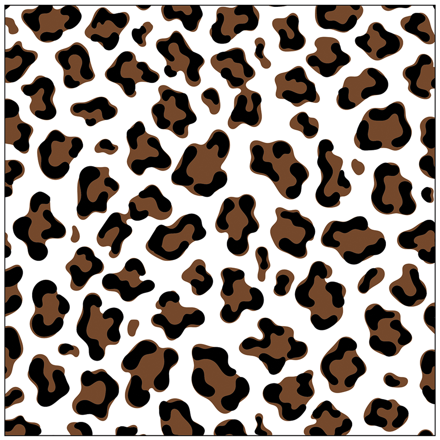 Lot de 20 serviettes papier léopard