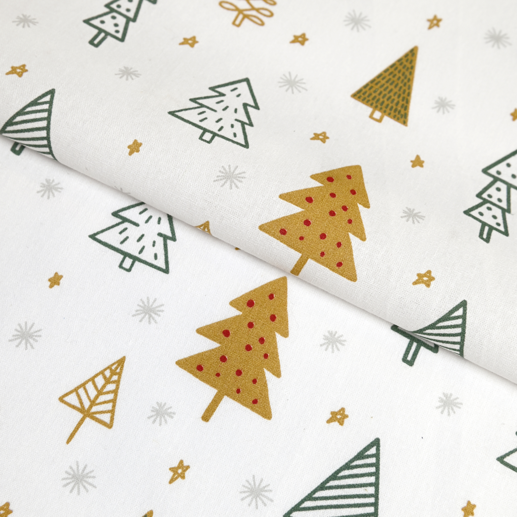 Torchons de cuisine motifs sapins en coton — vue 4