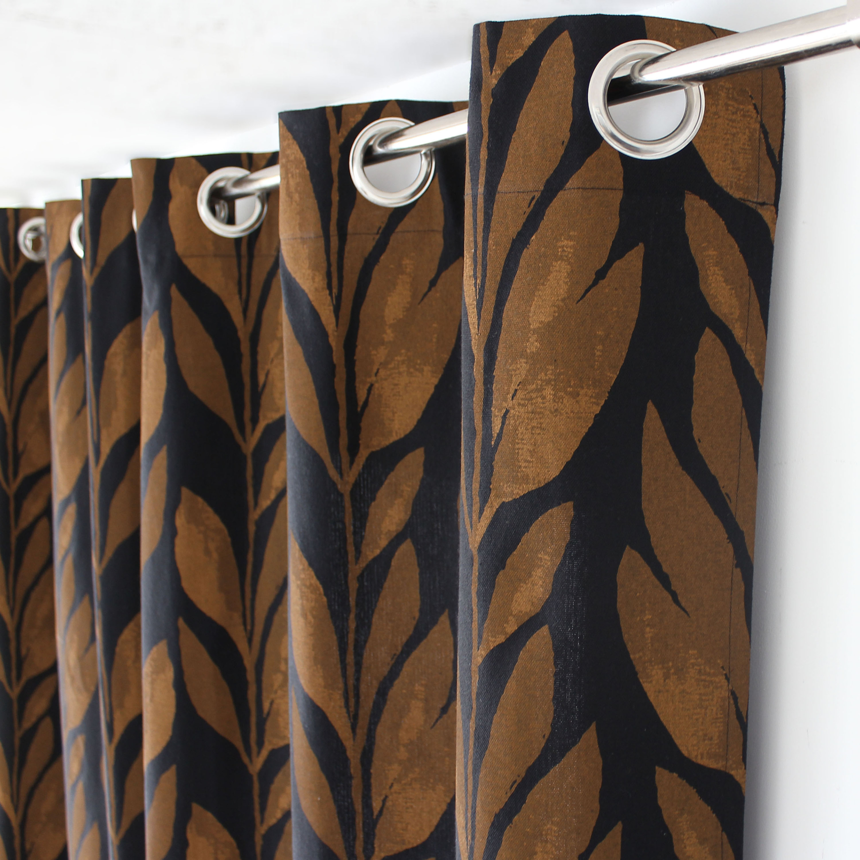 Rideau motif végétal tamisant en coton recyclé — vue 5