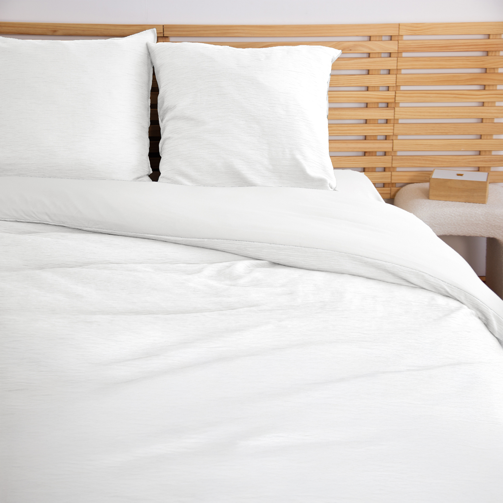 Parure de lit réversible effet gaze de coton — vue 6