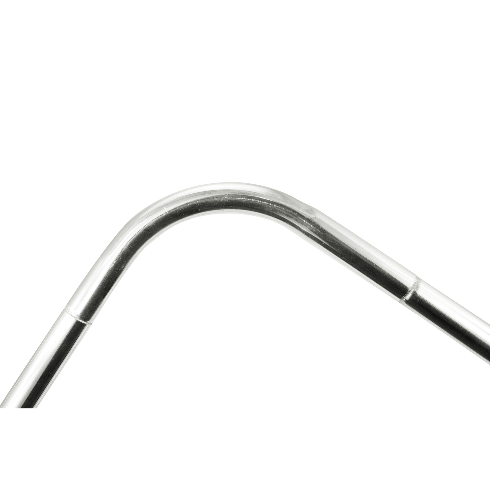 Barre de douche coudée en L finition polie