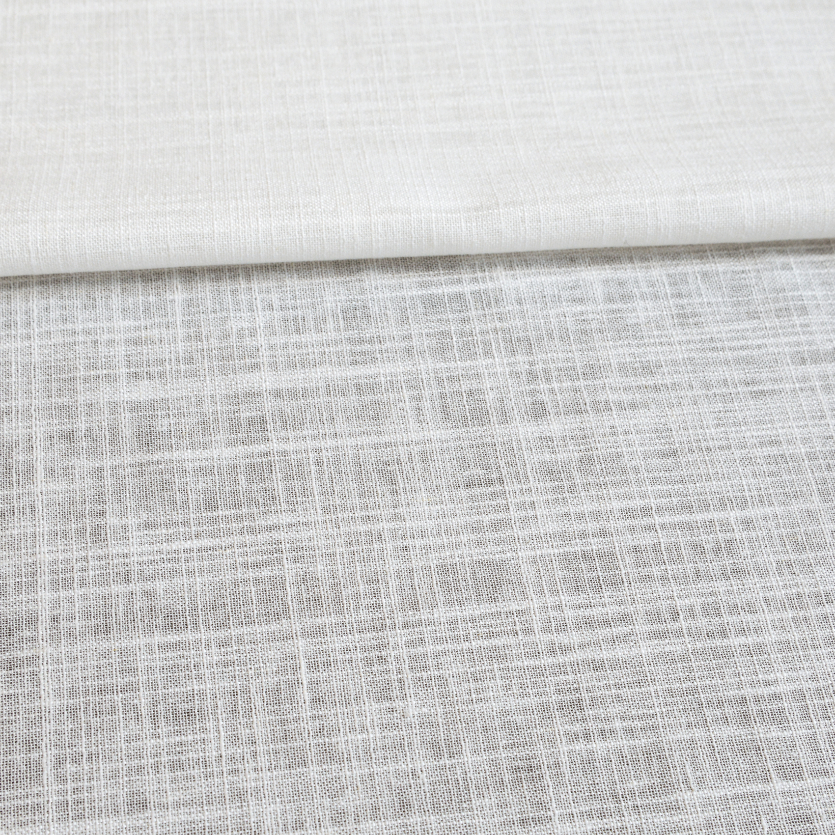 Voilage à oeillets uni en polycoton et lin — vue 4