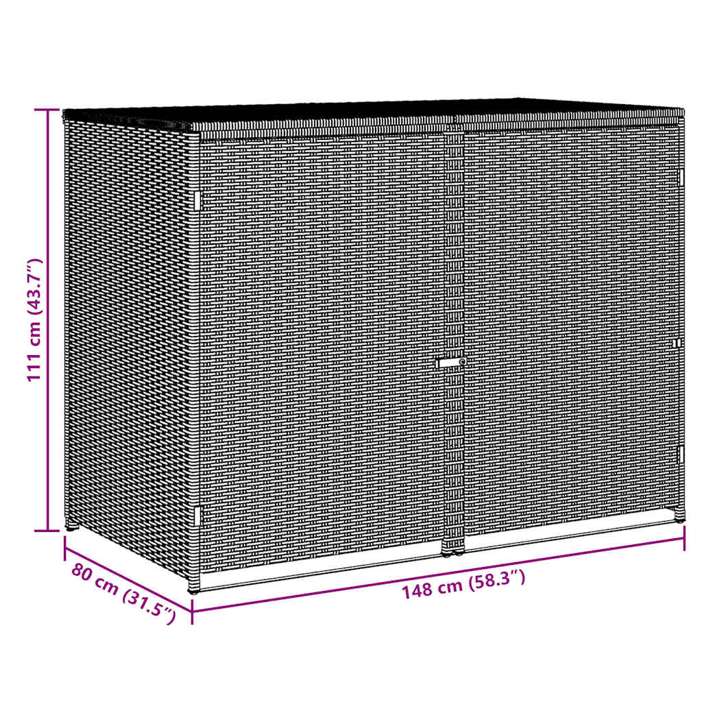 Abri pour poubelles double — vue 4