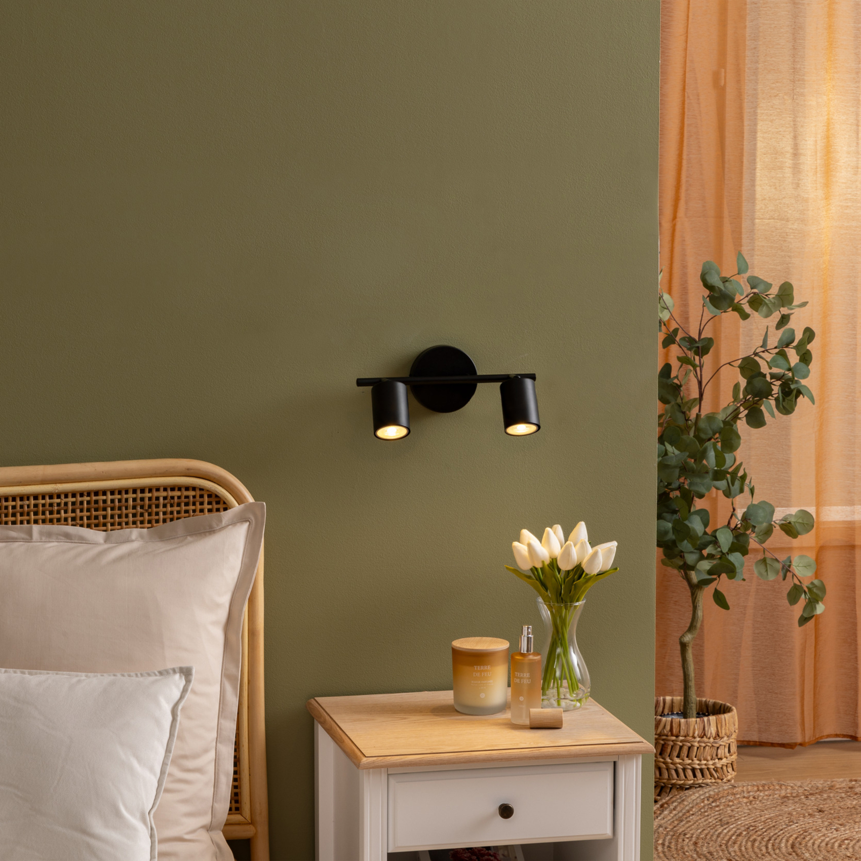 Spot mural double orientable compatible plafond — vue 4