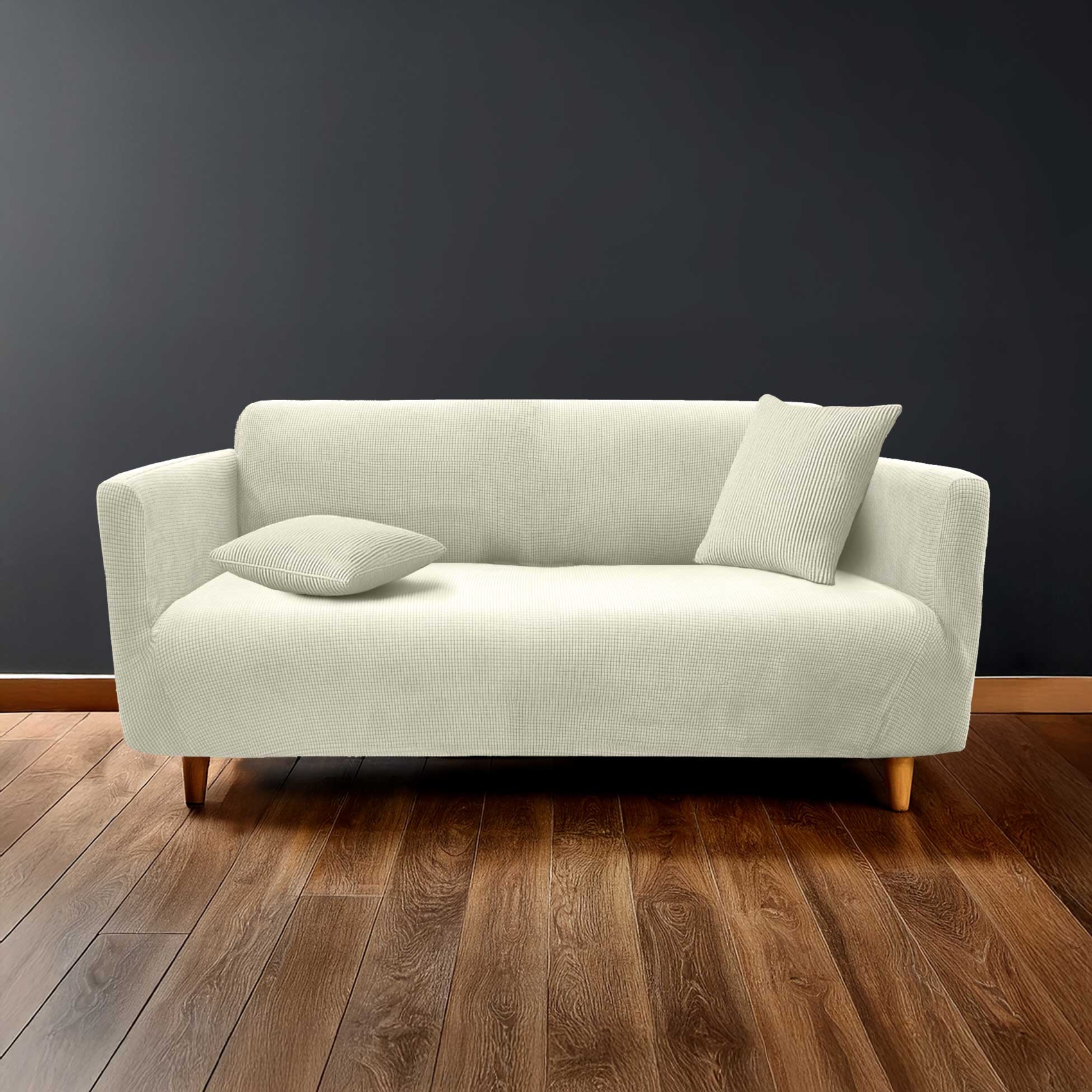 Housse de canapé extensible gaufrée pour canapé 3 places — vue 4