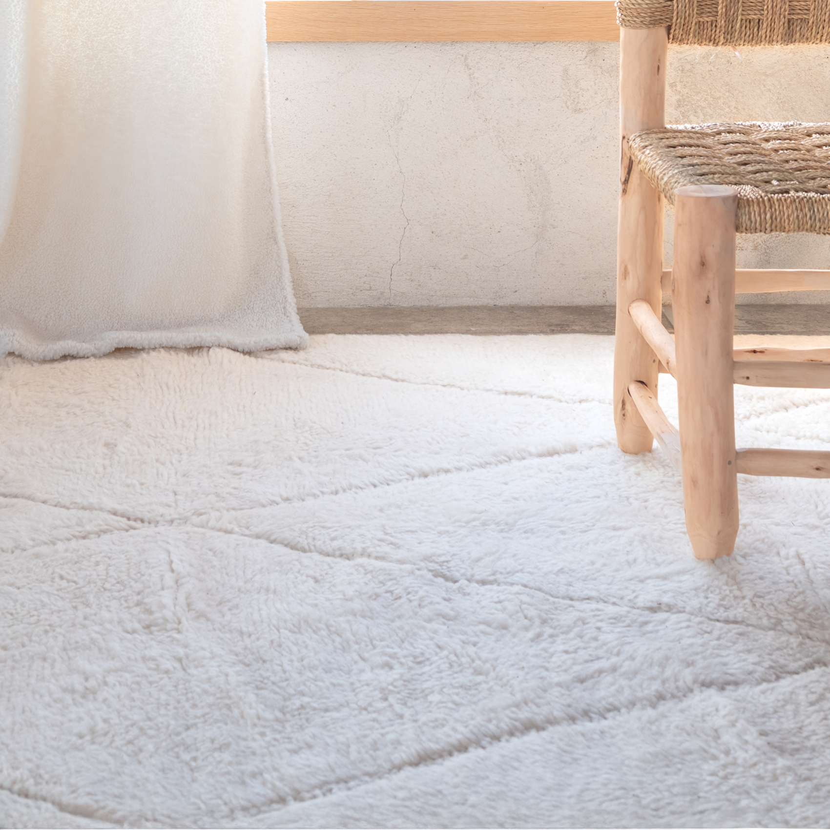 Tapis Beni Ouarain authentique losange — vue 3