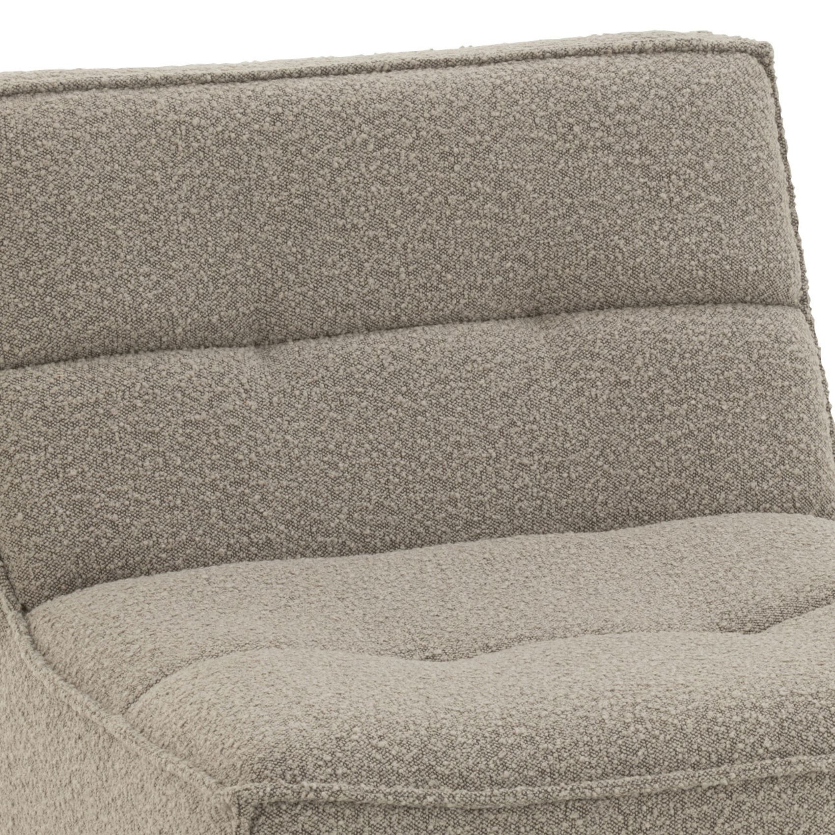 Fauteuil pivotant carré en tissu bouclette — vue 6