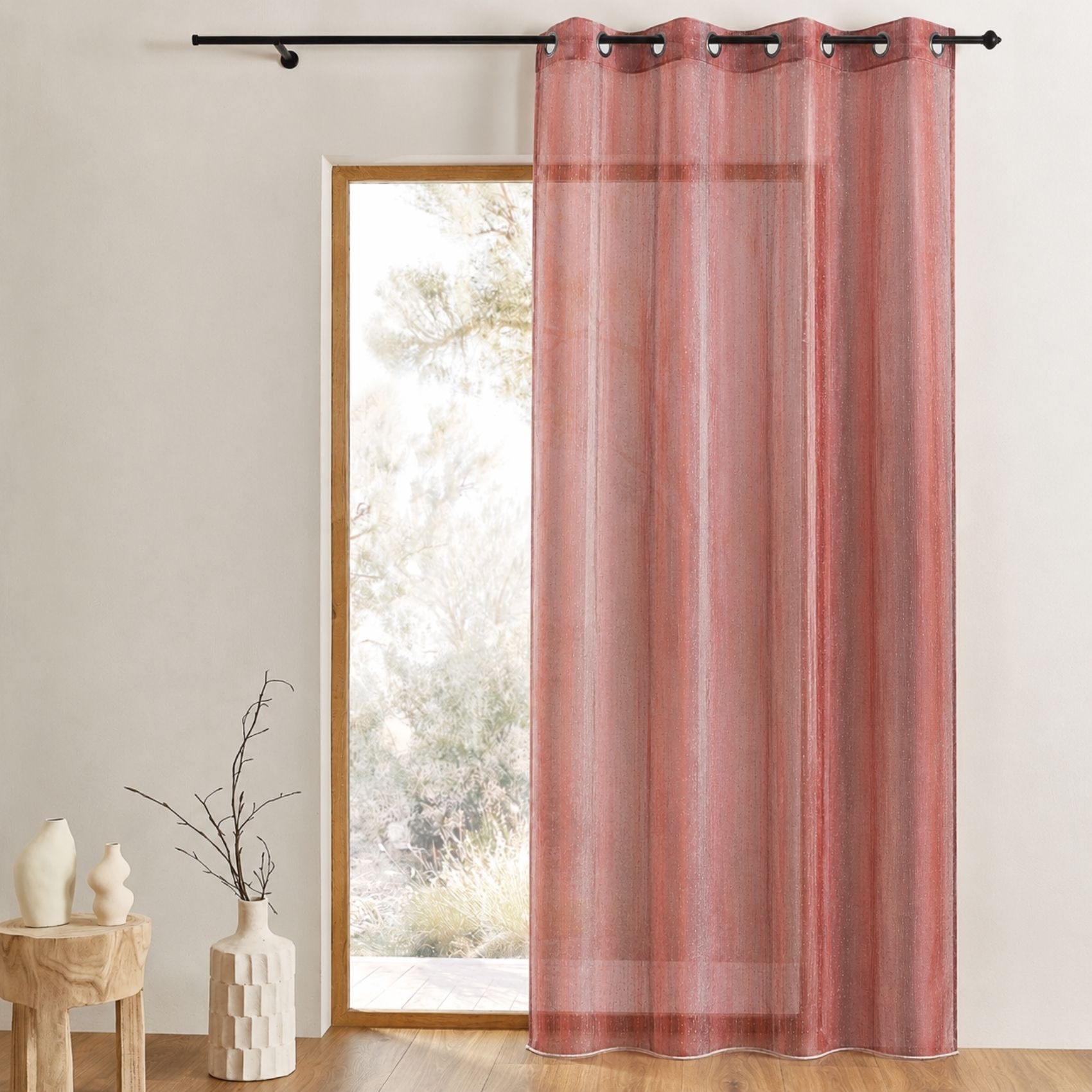 Voilage organza à gouttes métalliques — vue 5