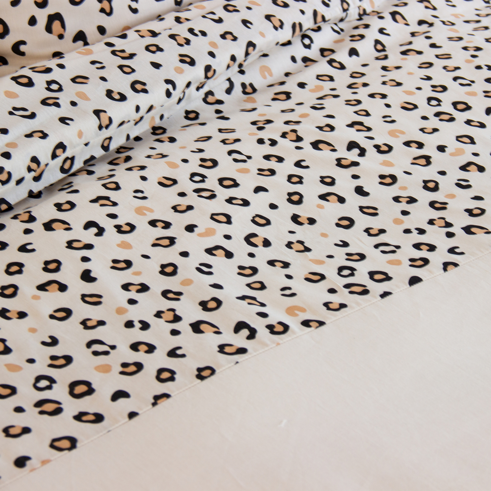 Parure de lit 3 pièces léopard coton housse + taies — vue 3