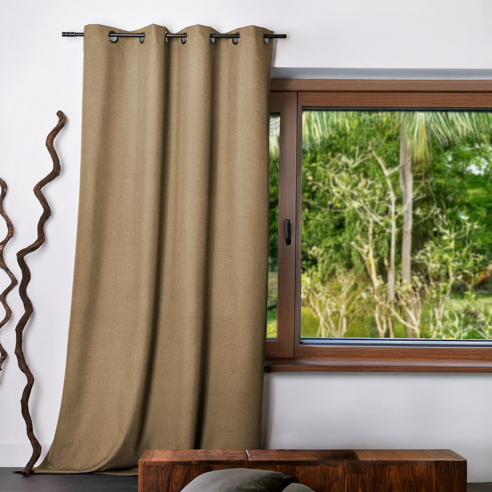 Rideau uni Oxford 100 % occultant