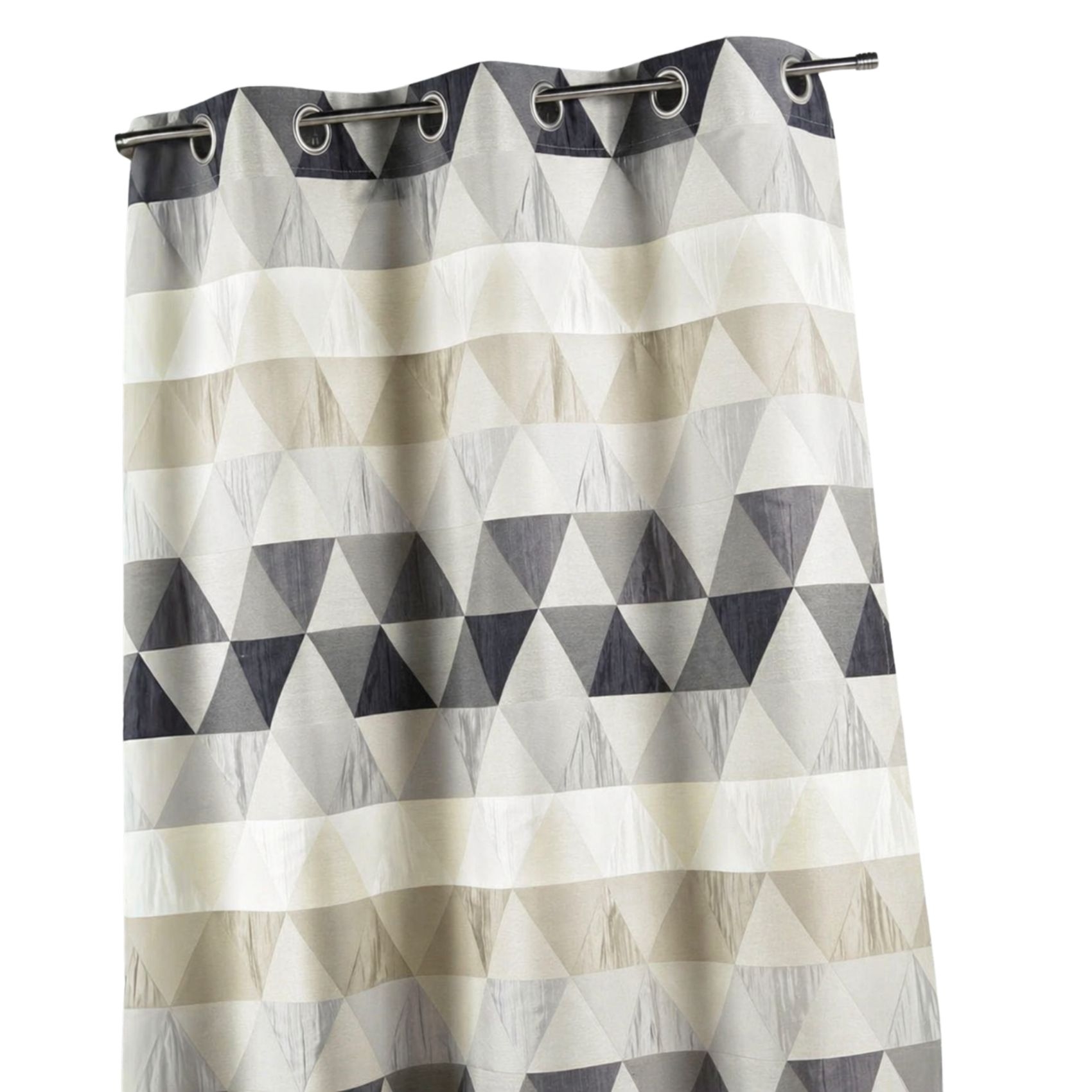 Rideau jacquard motif triangles — vue 3
