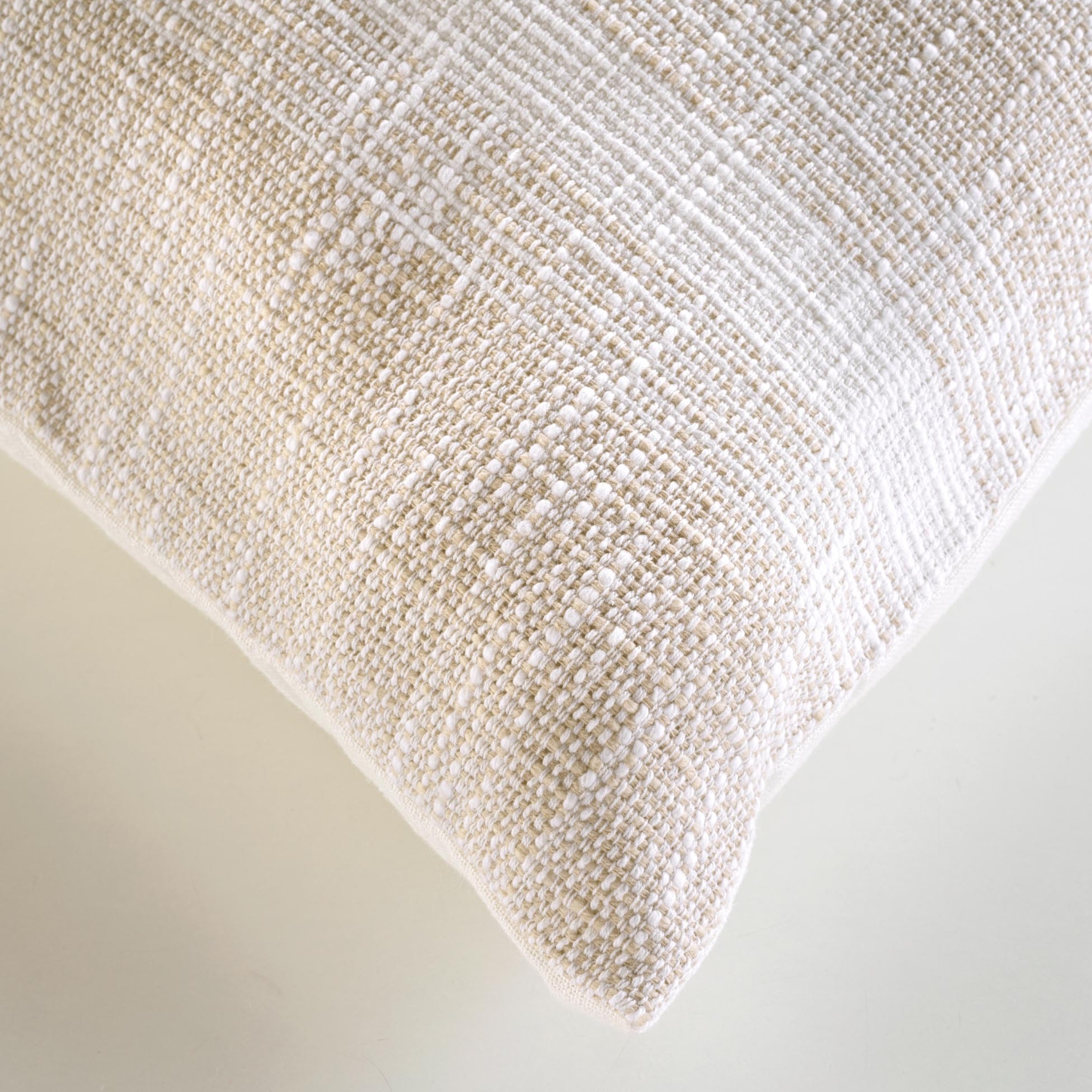 Coussin polycoton tissé à rayures — vue 5