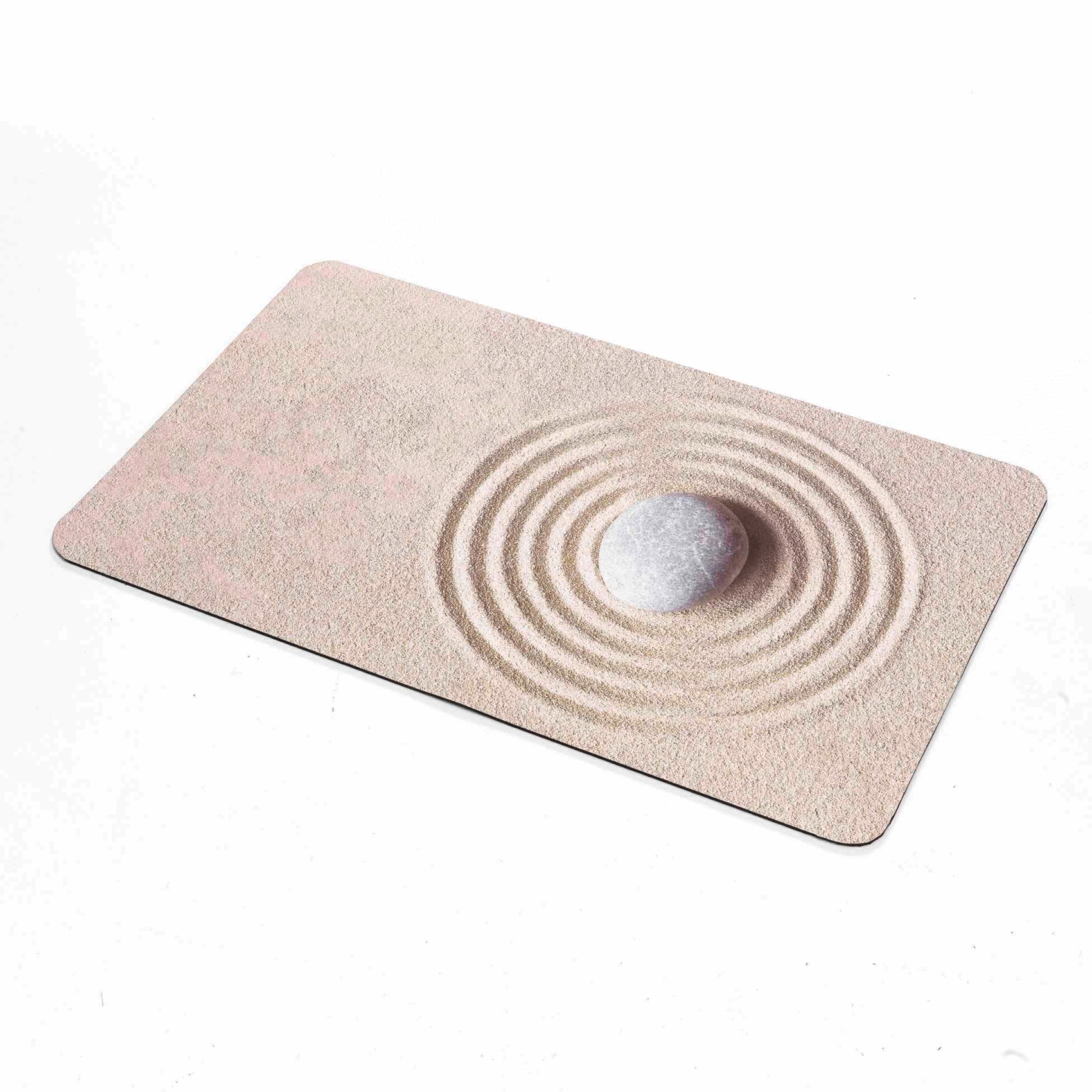 Tapis de bain ultra-absorbant imprimé sable antidérapant — vue 3