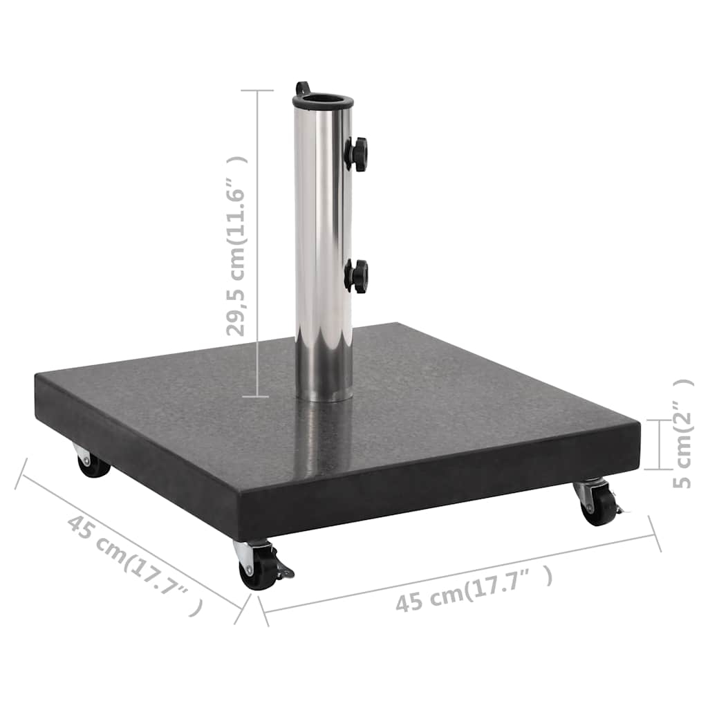 Socle de parasol en granit à roulette — vue 4