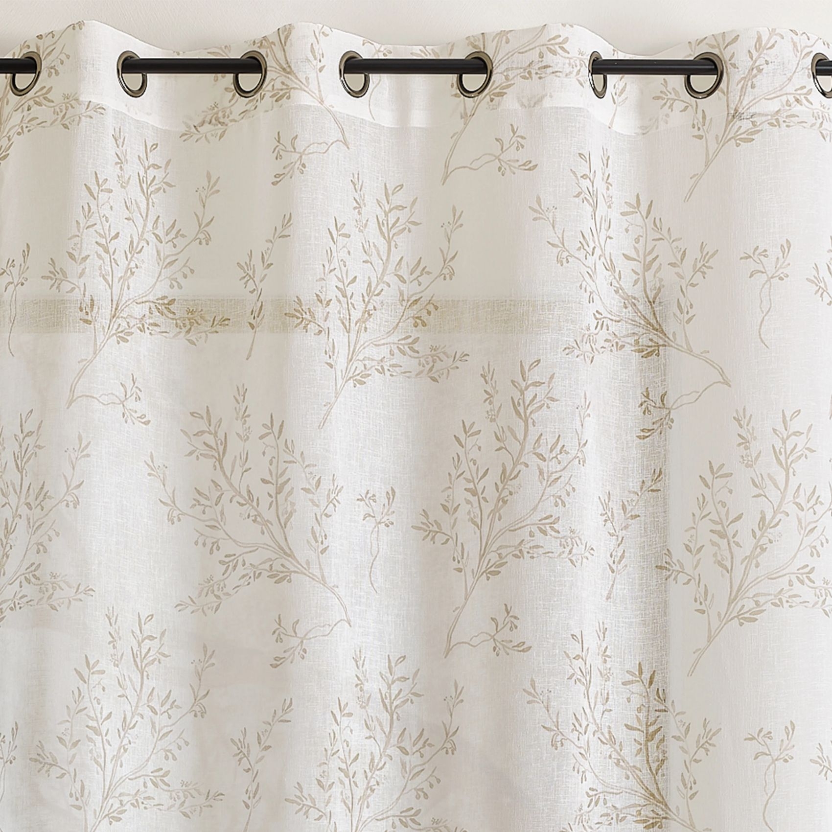 Voilage impression feuillage poétique — vue 3