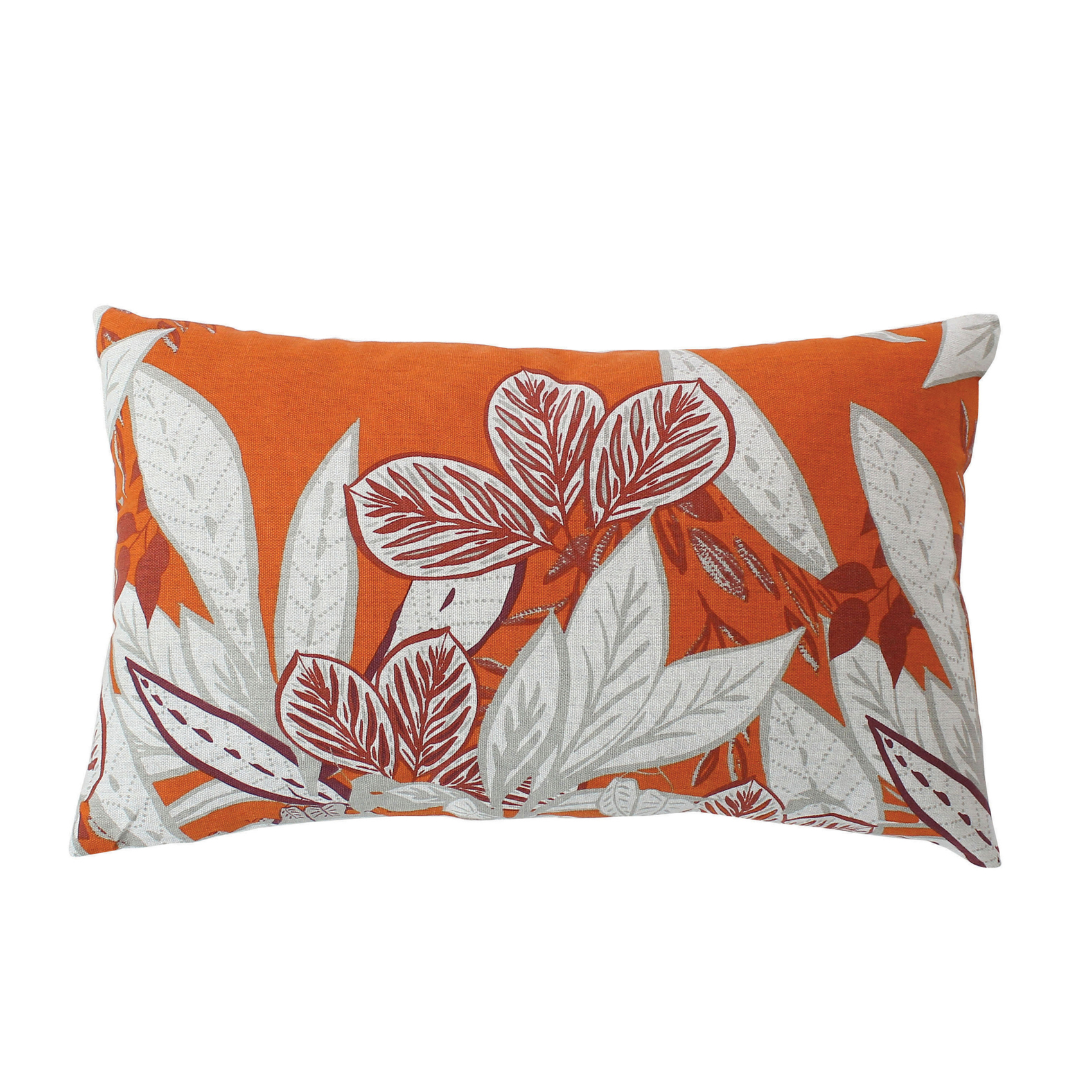 Coussin rectangulaire coloré motif exotique