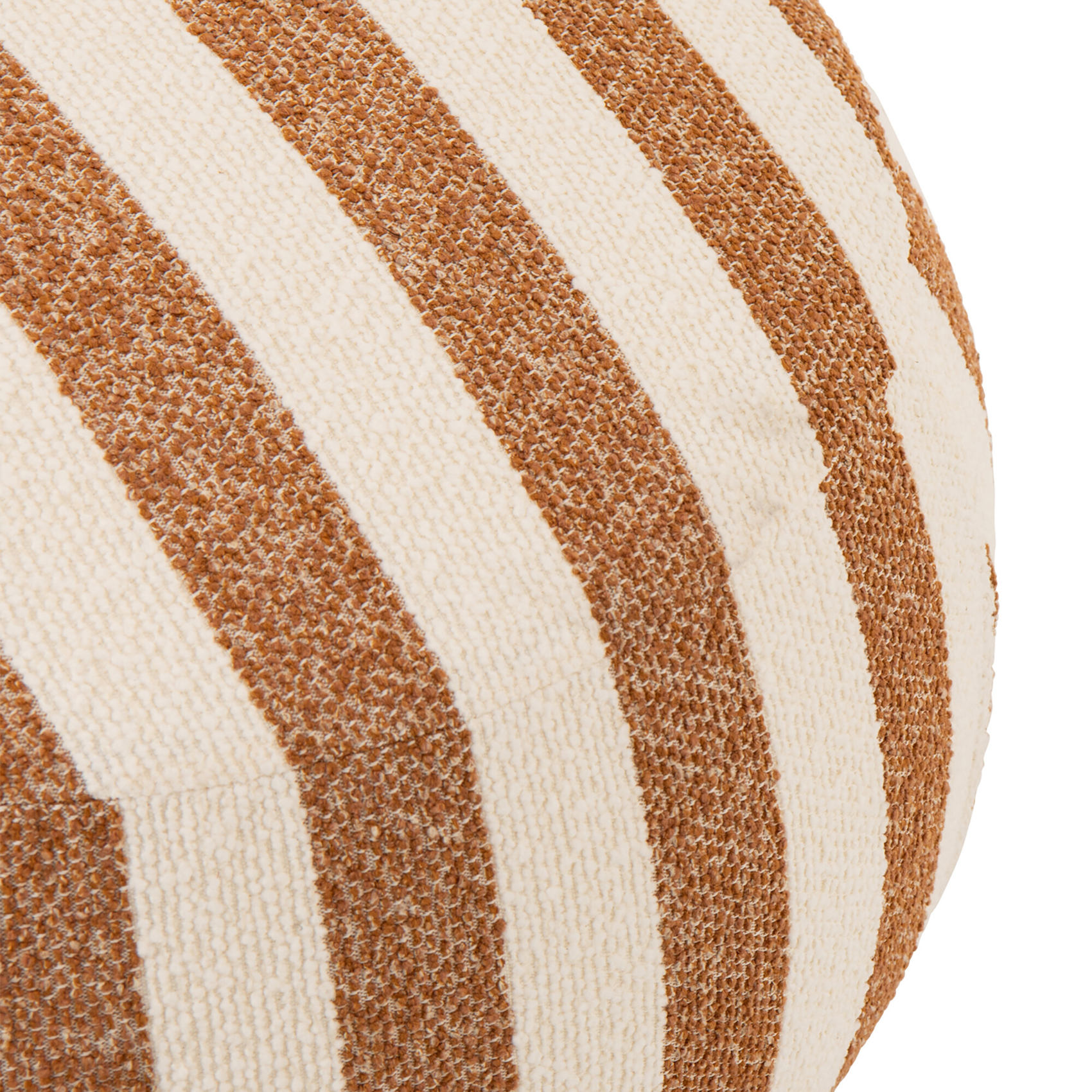 Pouf rond en tissu rayé — vue 4