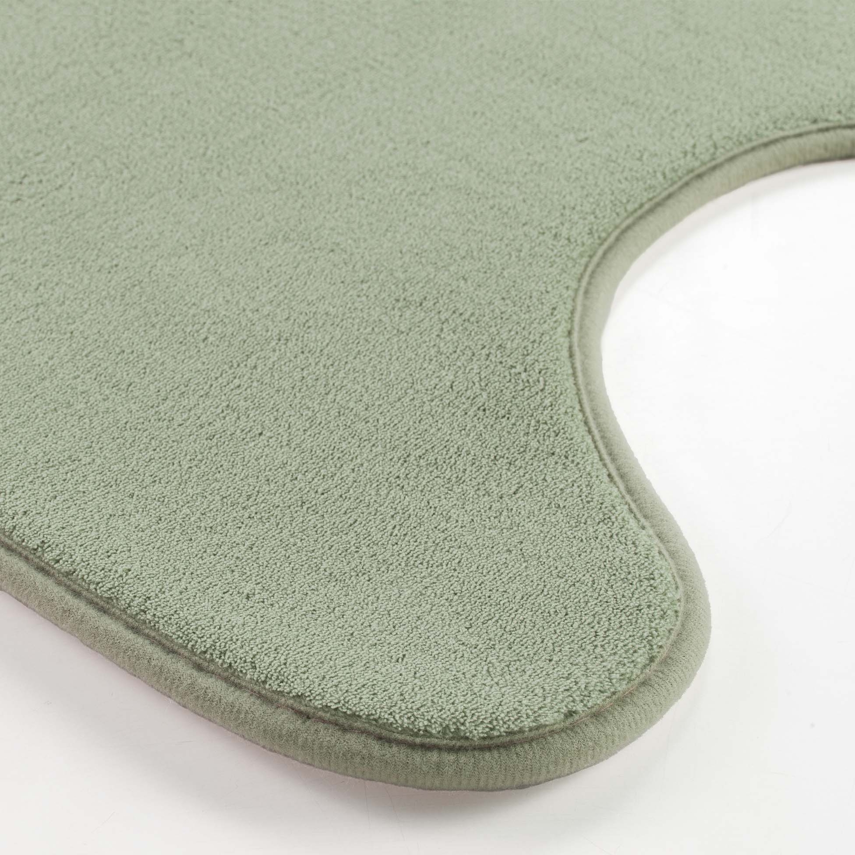 Tapis contour WC vert sauge — vue 4