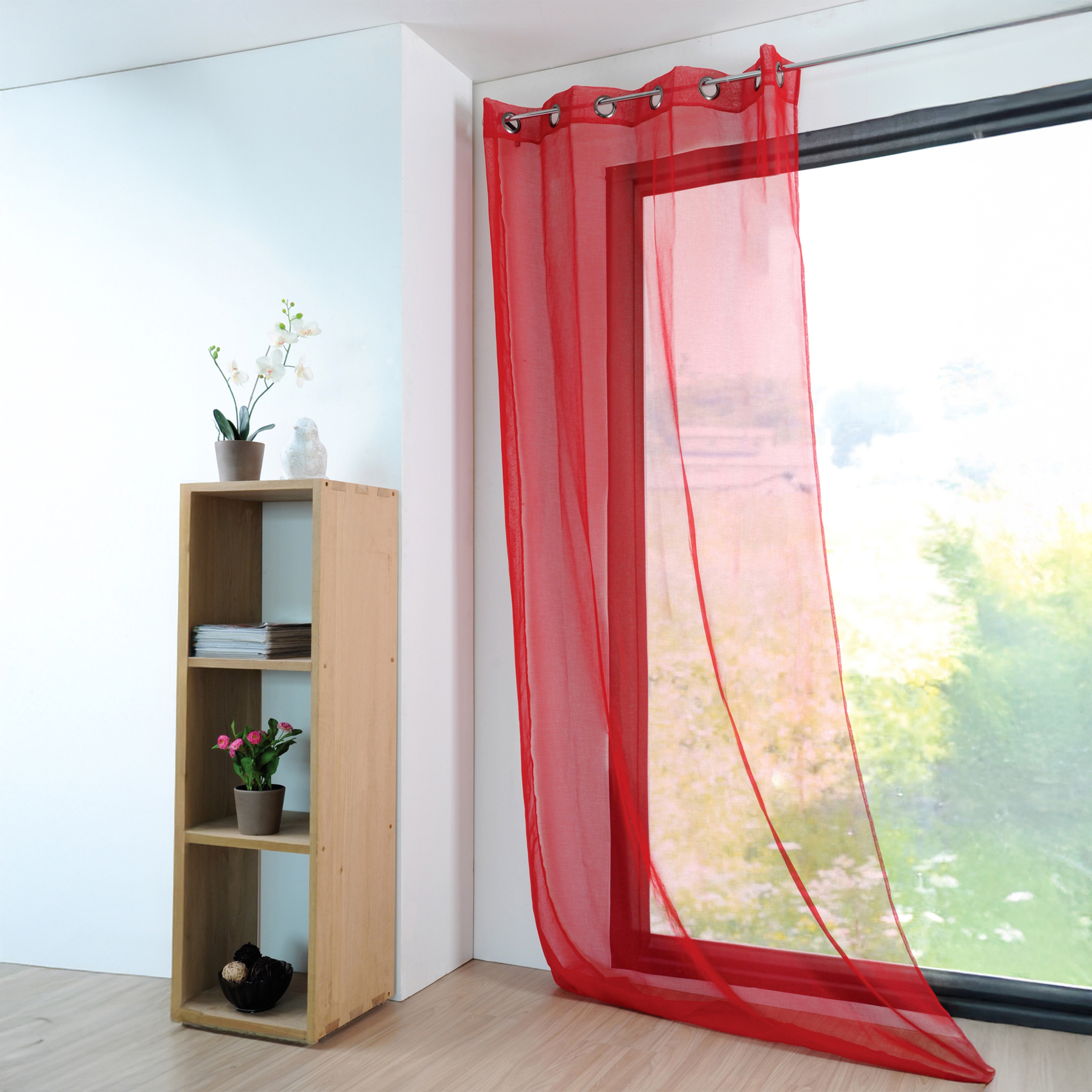 Voilage uni et léger