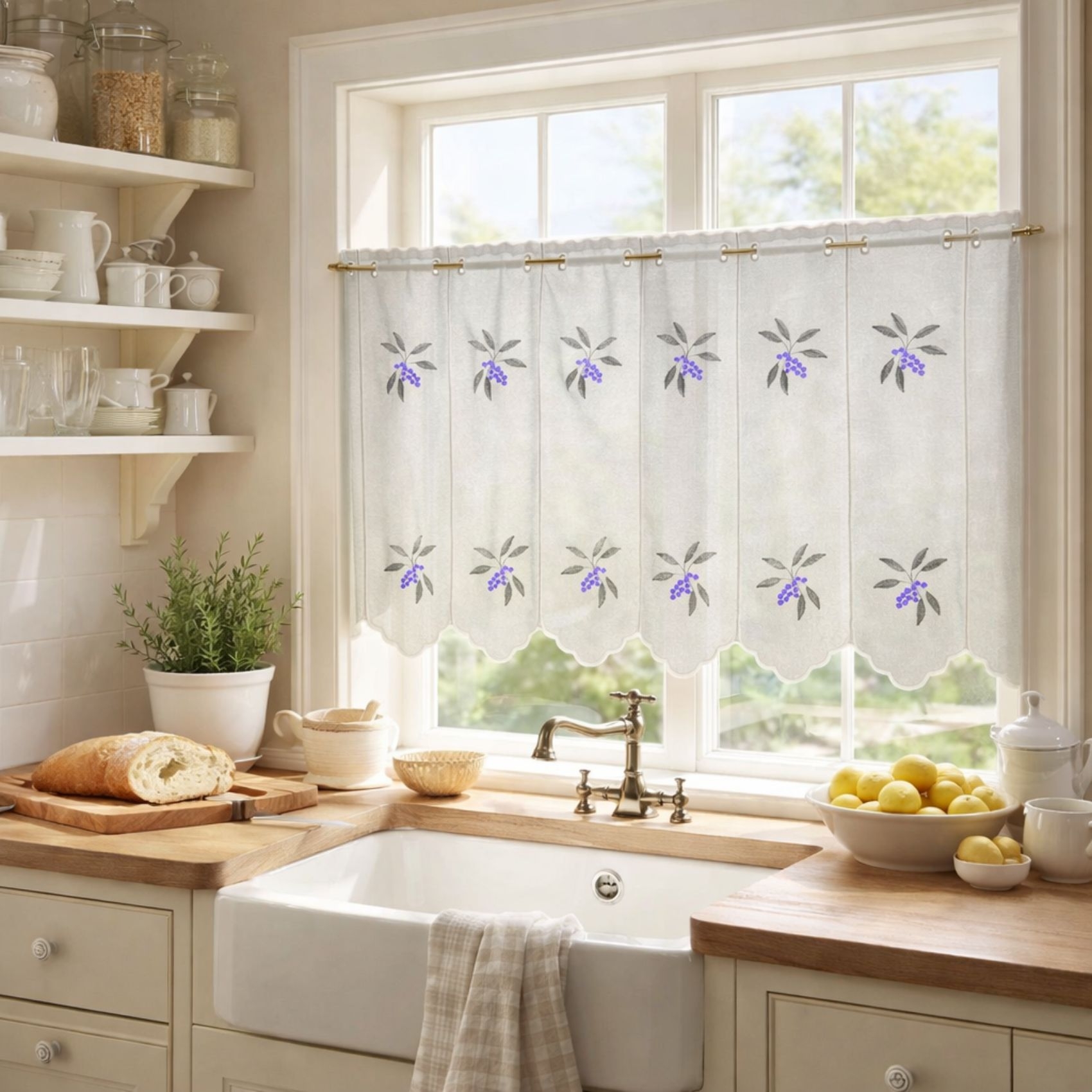 Brise bise brodé baie colorée — vue 4