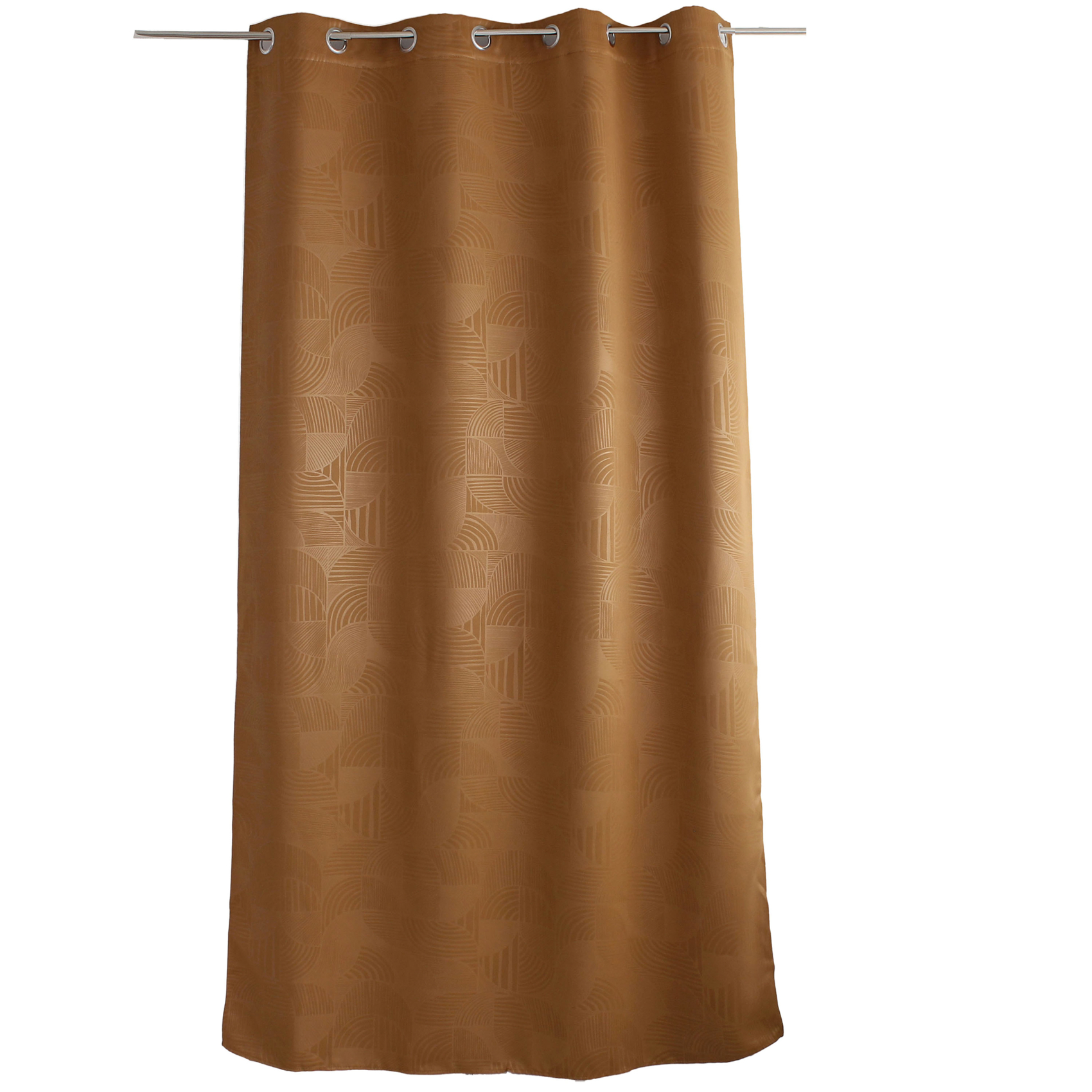 Rideau à oeillets occultant imprimé géométrique — vue 5