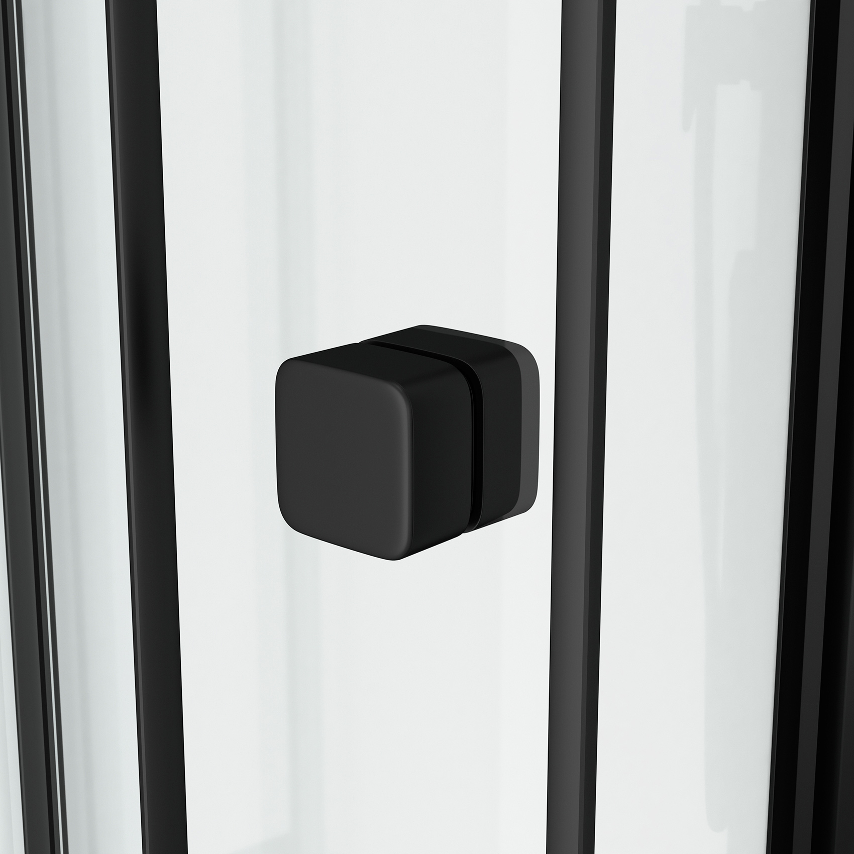 Cabine de douche 1/4 de cercle minimaliste style contemporain — vue 5