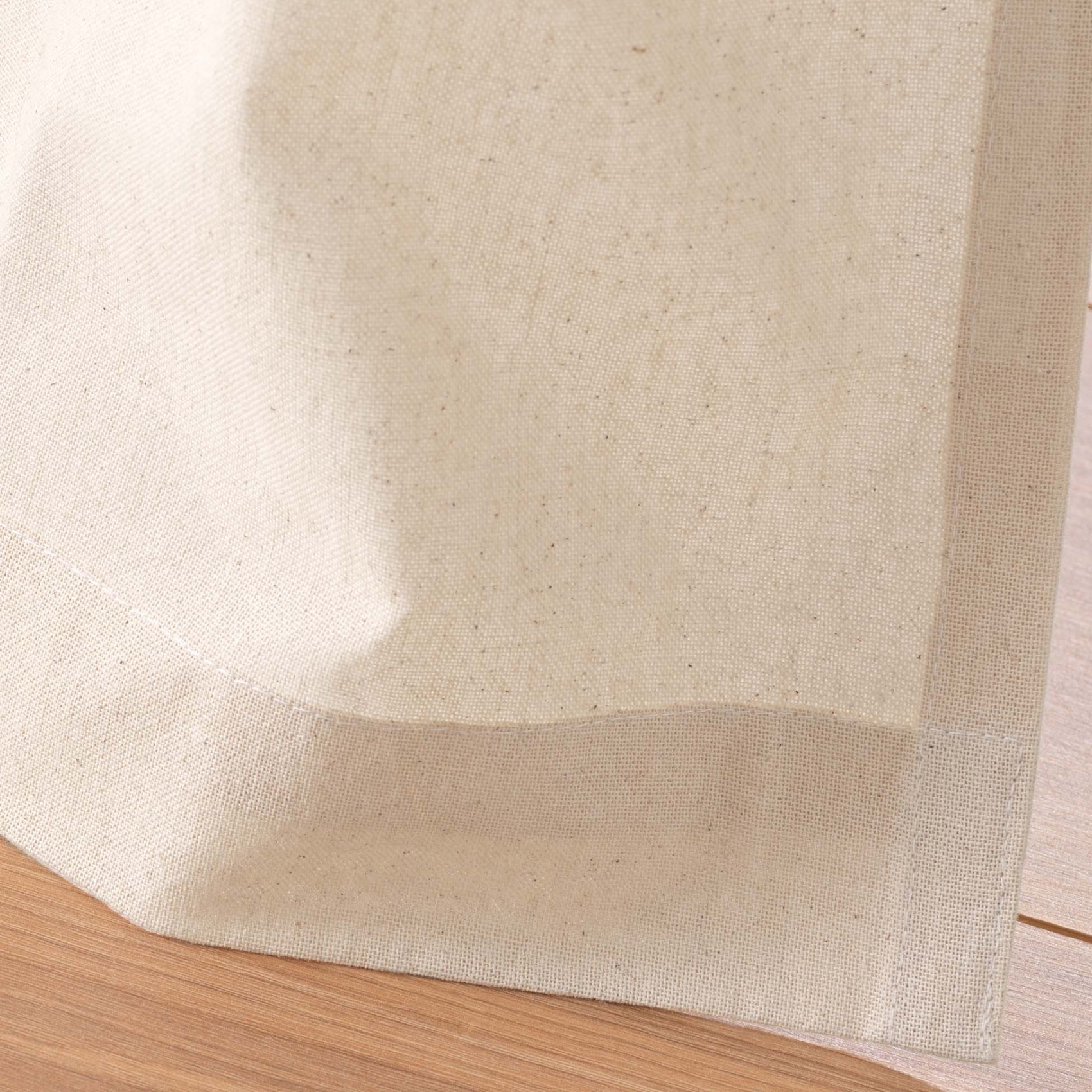 Rideau à œillets en poly-coton avec bande brodée — vue 6