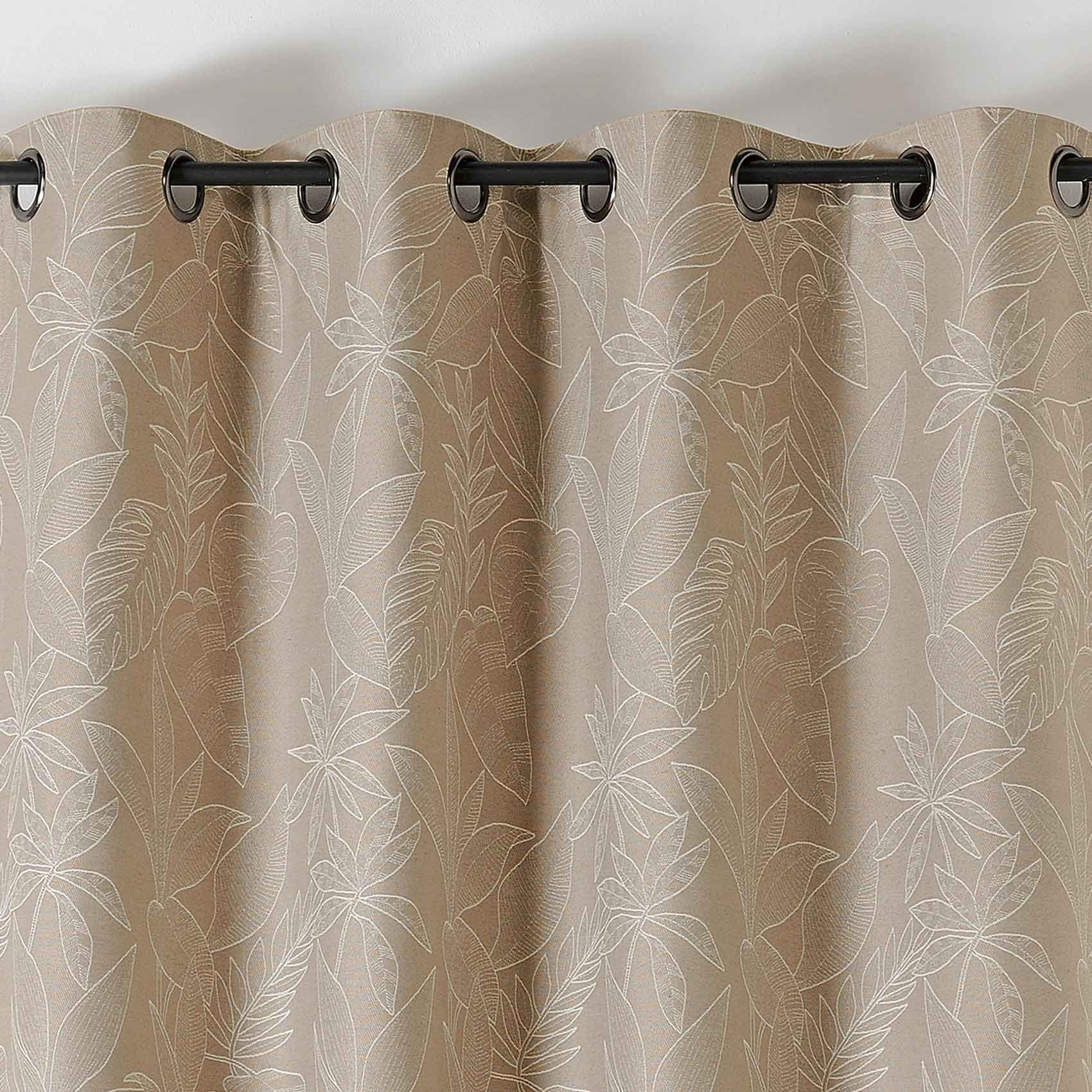 Rideau isolant épais motifs naturels — vue 4