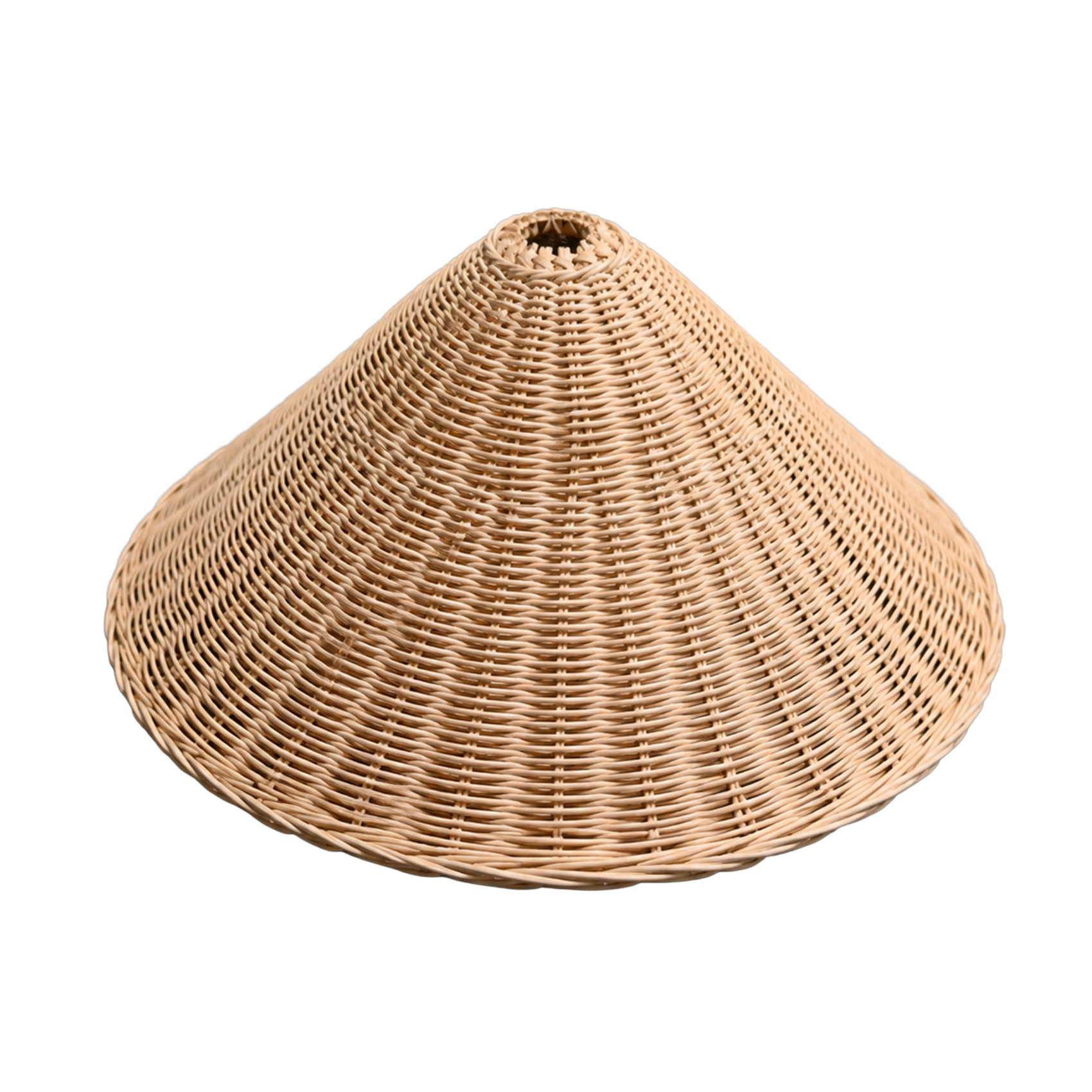 Lustre rotin tressé parasol