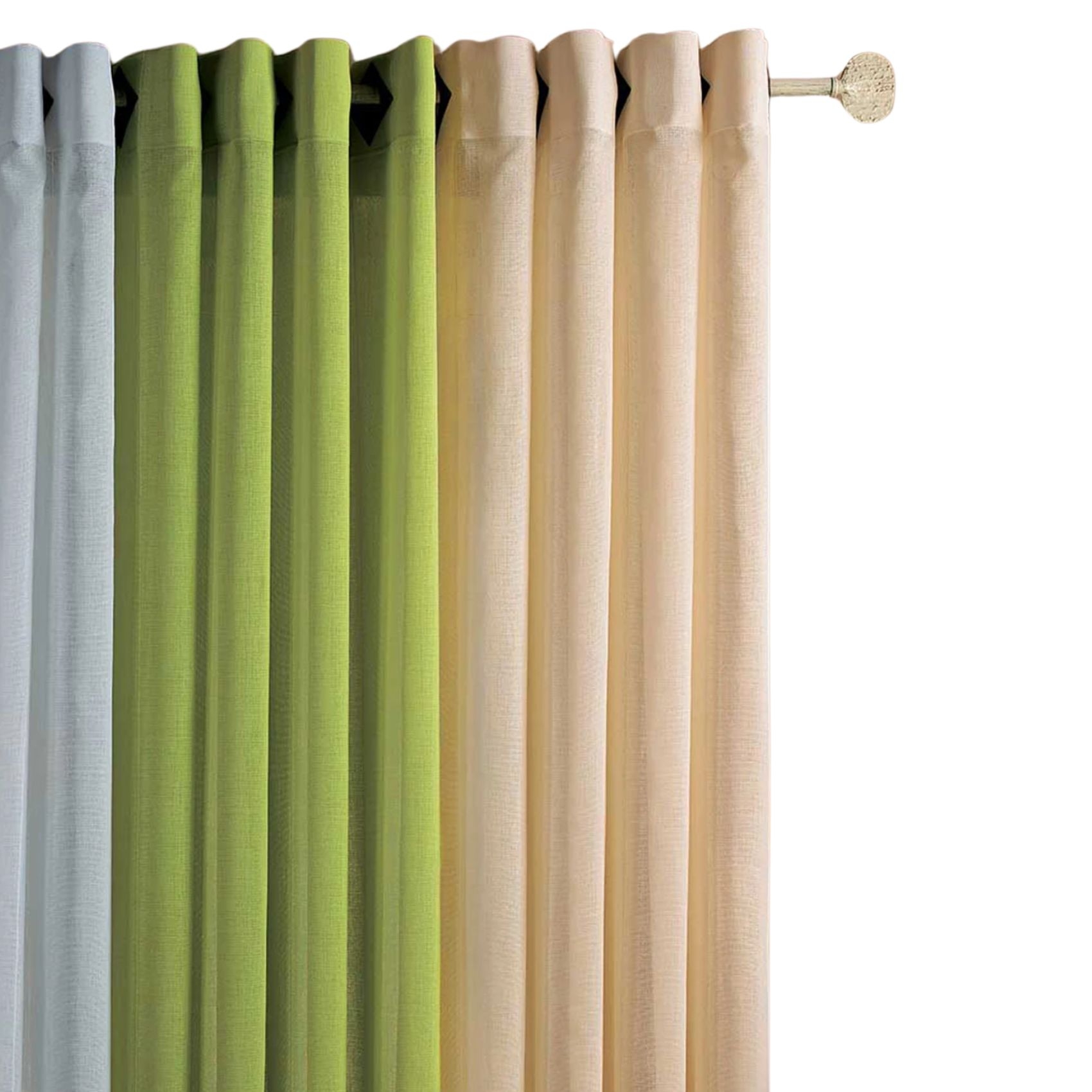 Voilage voile à légère rayure tissée — vue 3