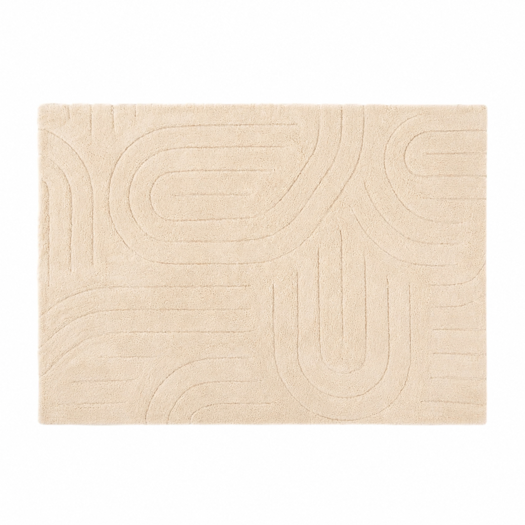 Tapis déco moderne en coton design graphique