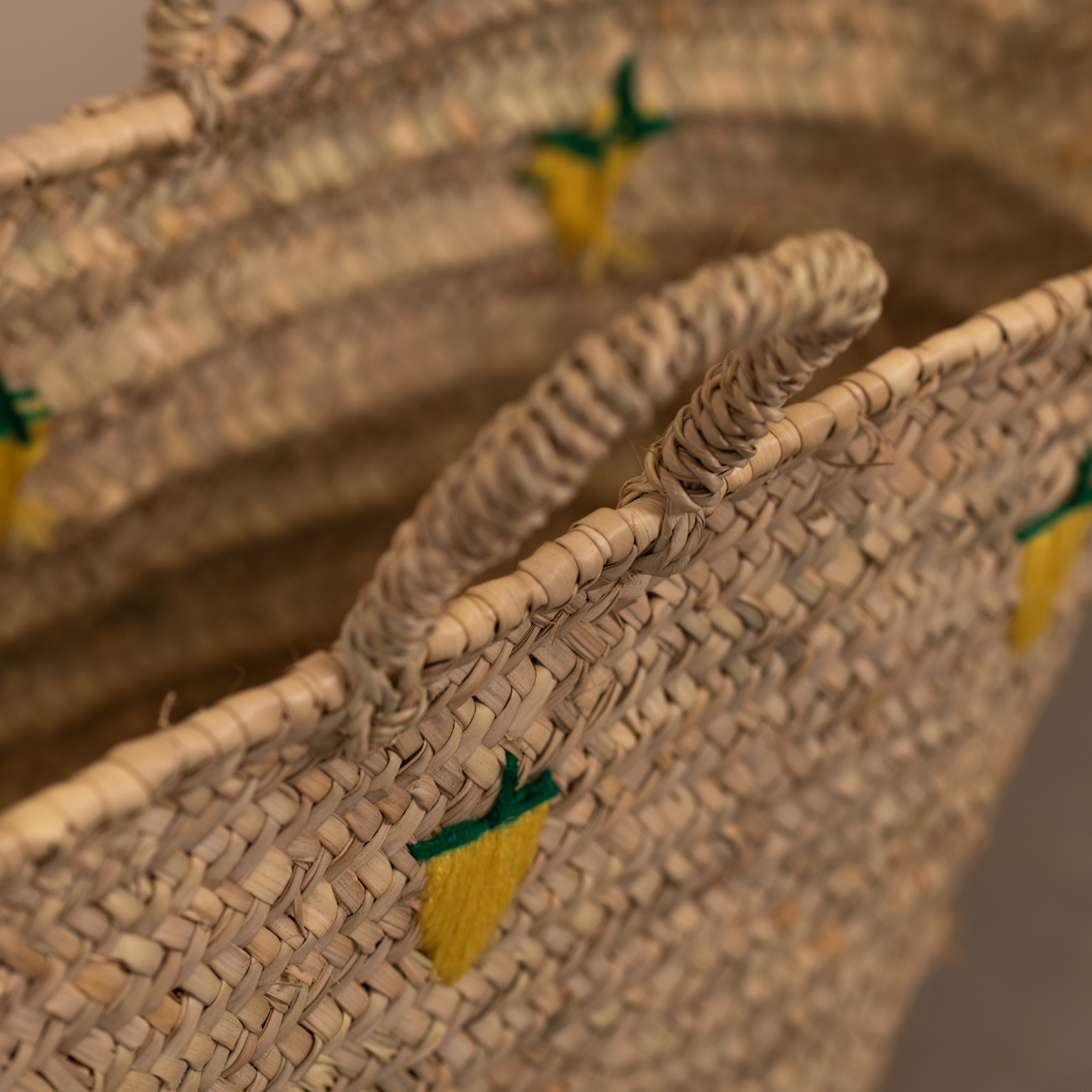 Panier Citrons brodés — vue 3