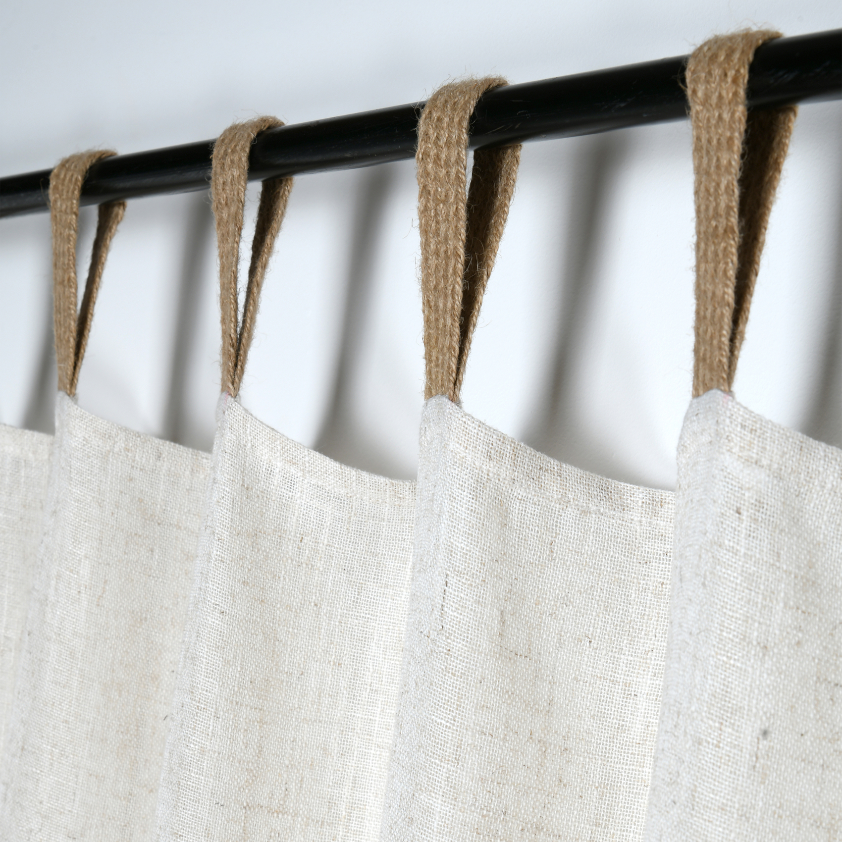 Voilage tamisant polylin à pattes — vue 4