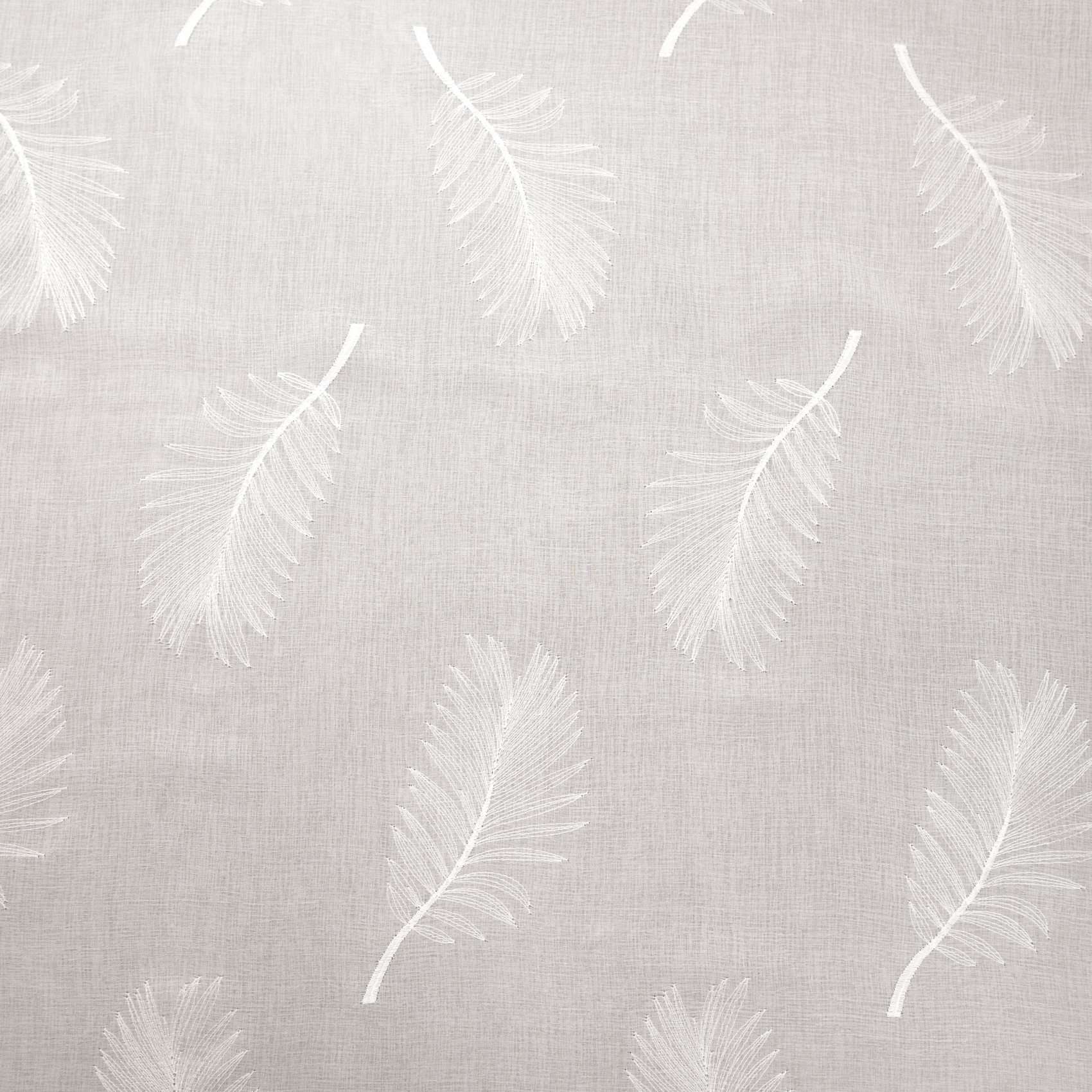 Voilage brodé à motifs feuilles — vue 4