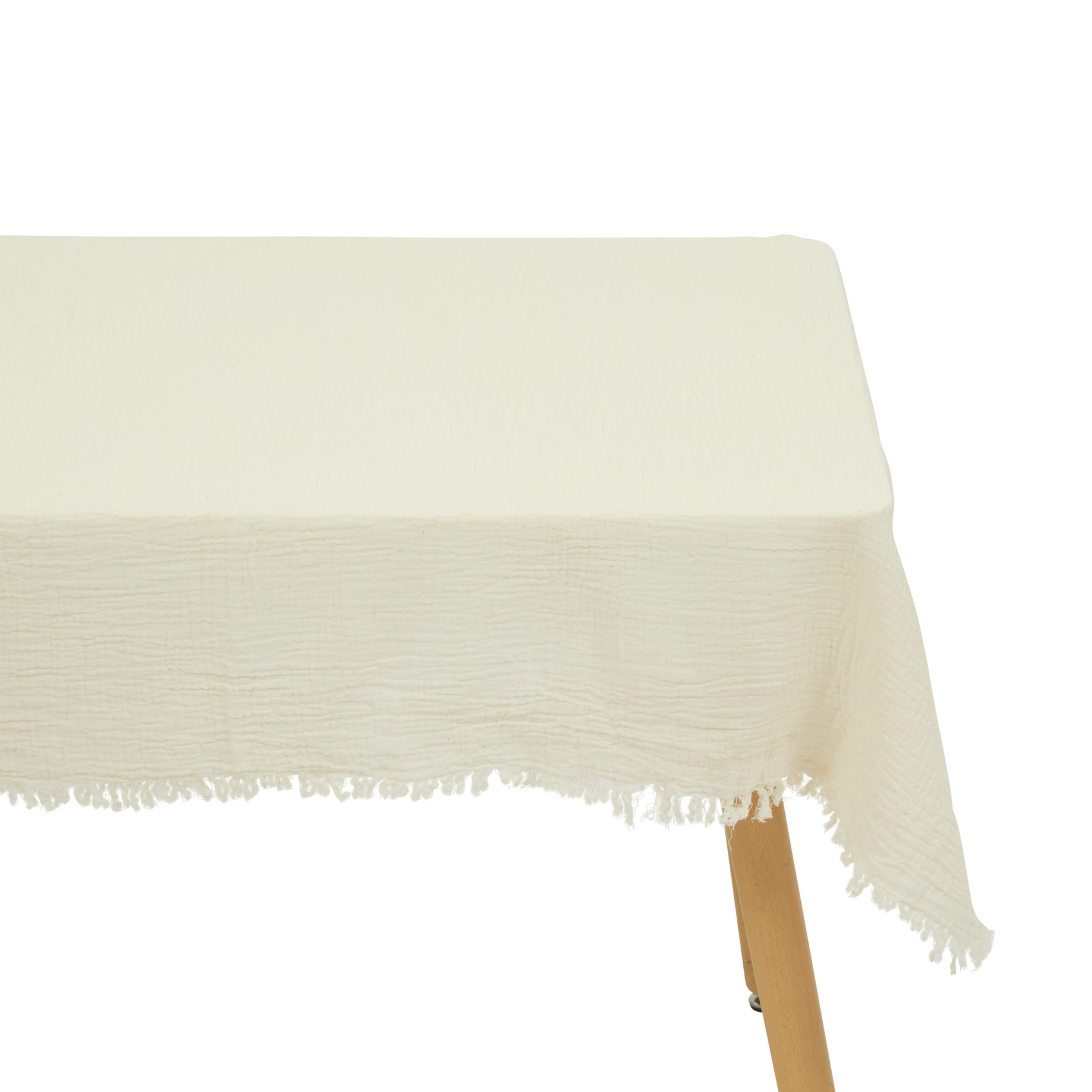 Nappe rectangulaire en coton gaufré
