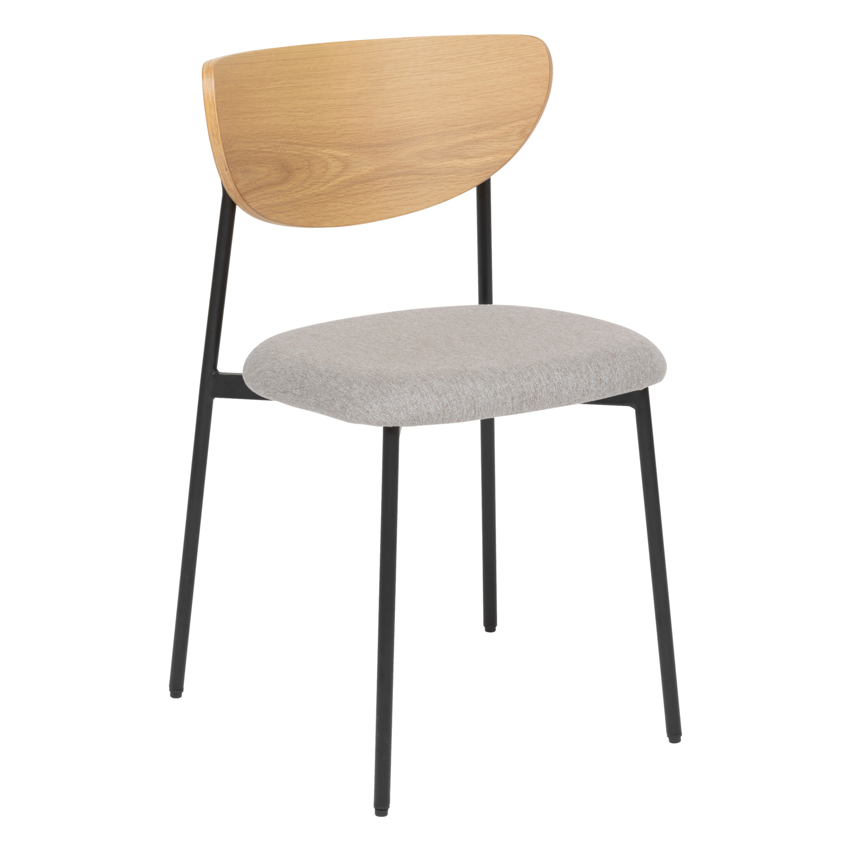 Chaise avec dossier bois et pieds métal — vue 6