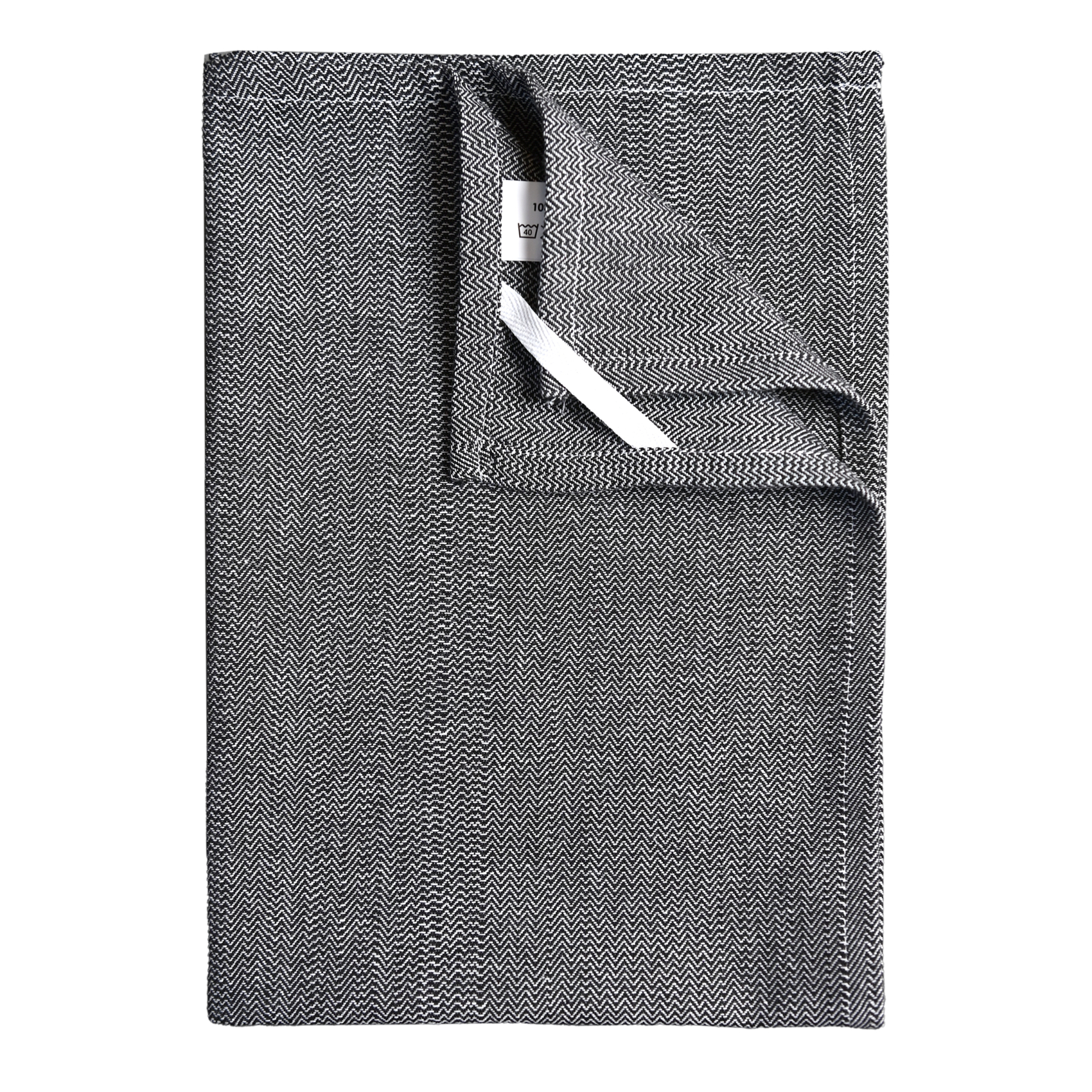 Torchon de cuisine en coton motif chevrons tissés