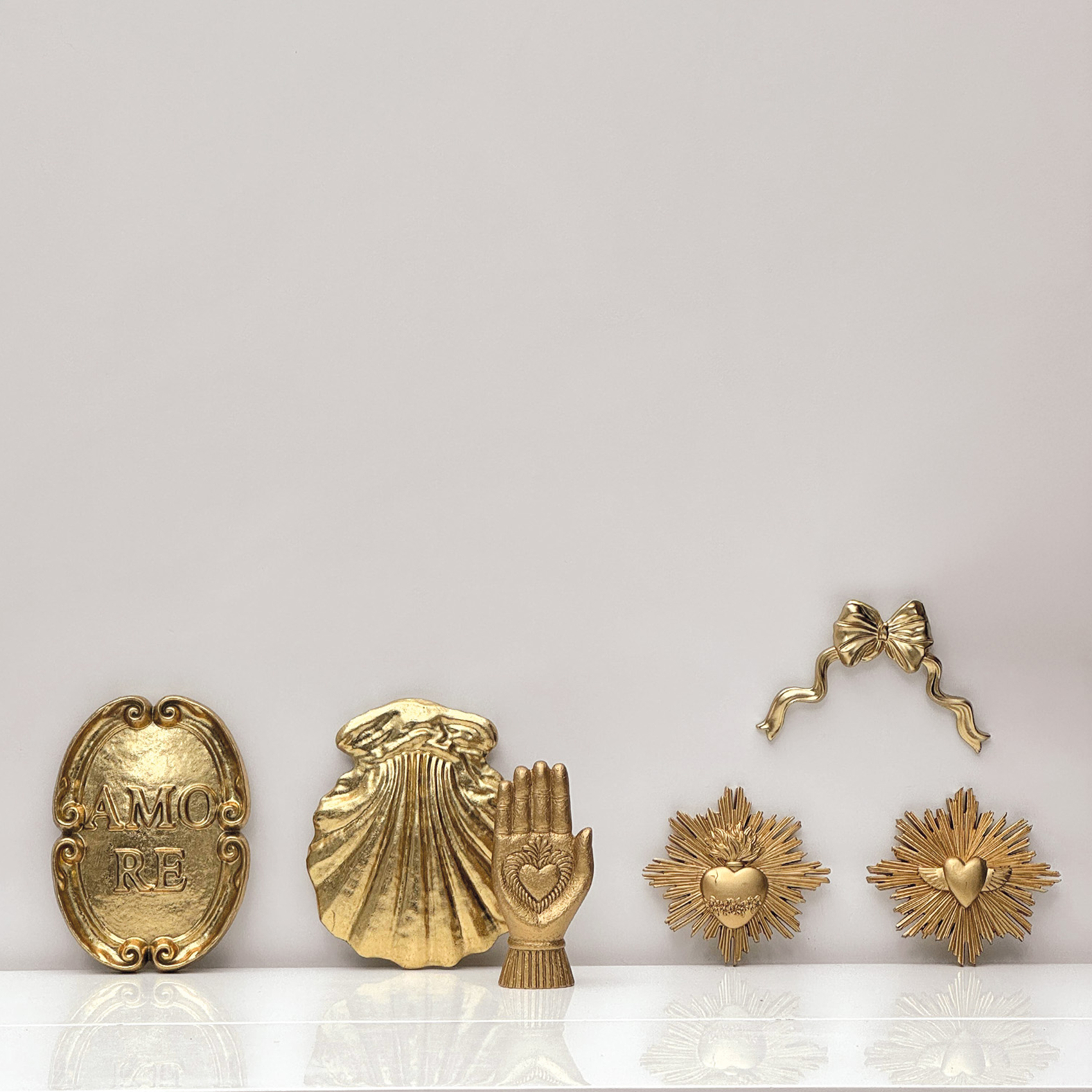 Décoration murale en forme de coquillage avec relief sculpté — vue 3