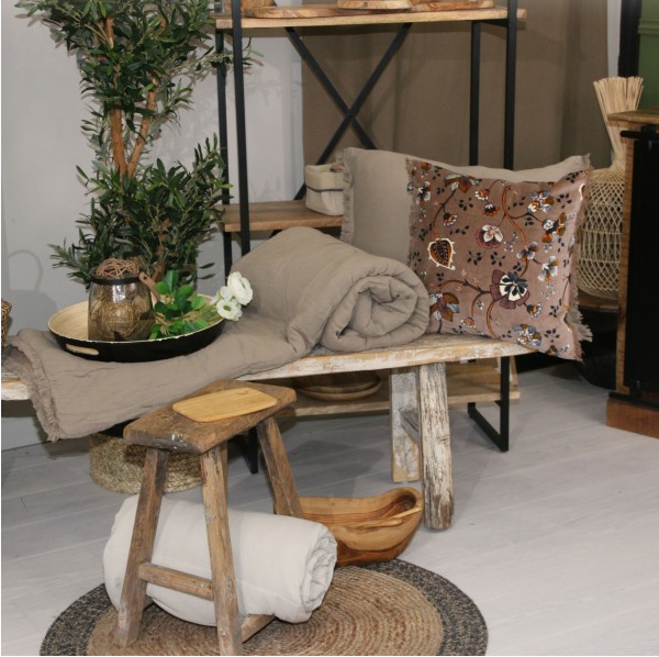 Plaid à franges en gaze de coton — vue 4