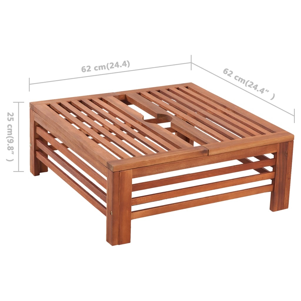 Cache pied de parasol en bois — vue 4