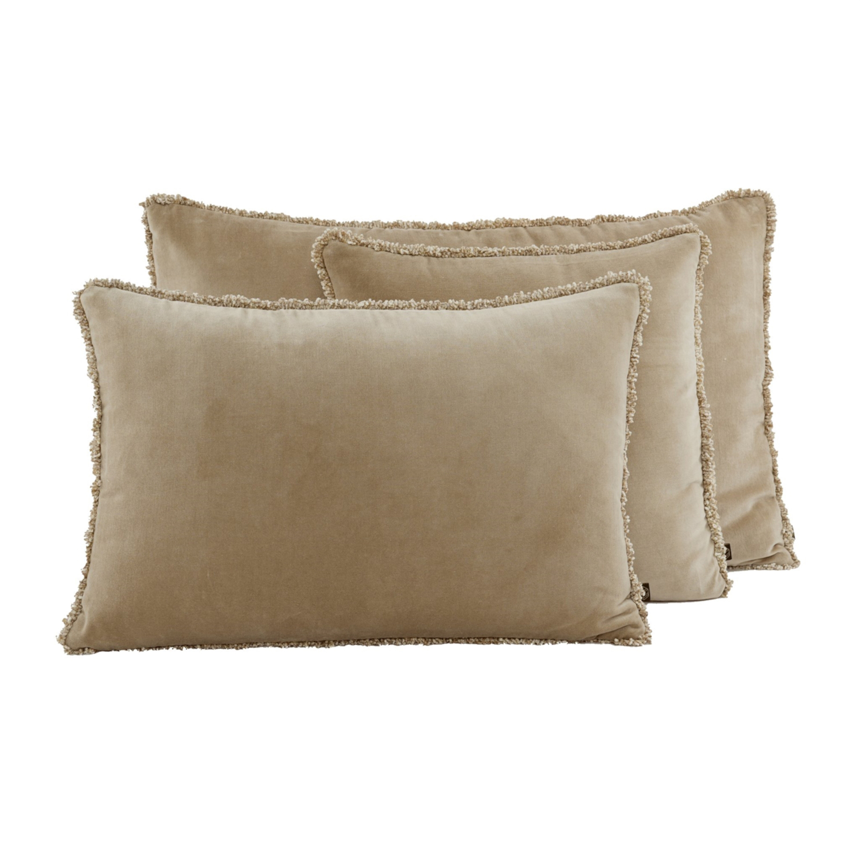 Housse de coussin en velours et contour chenille KOBE HAOMY — vue 6