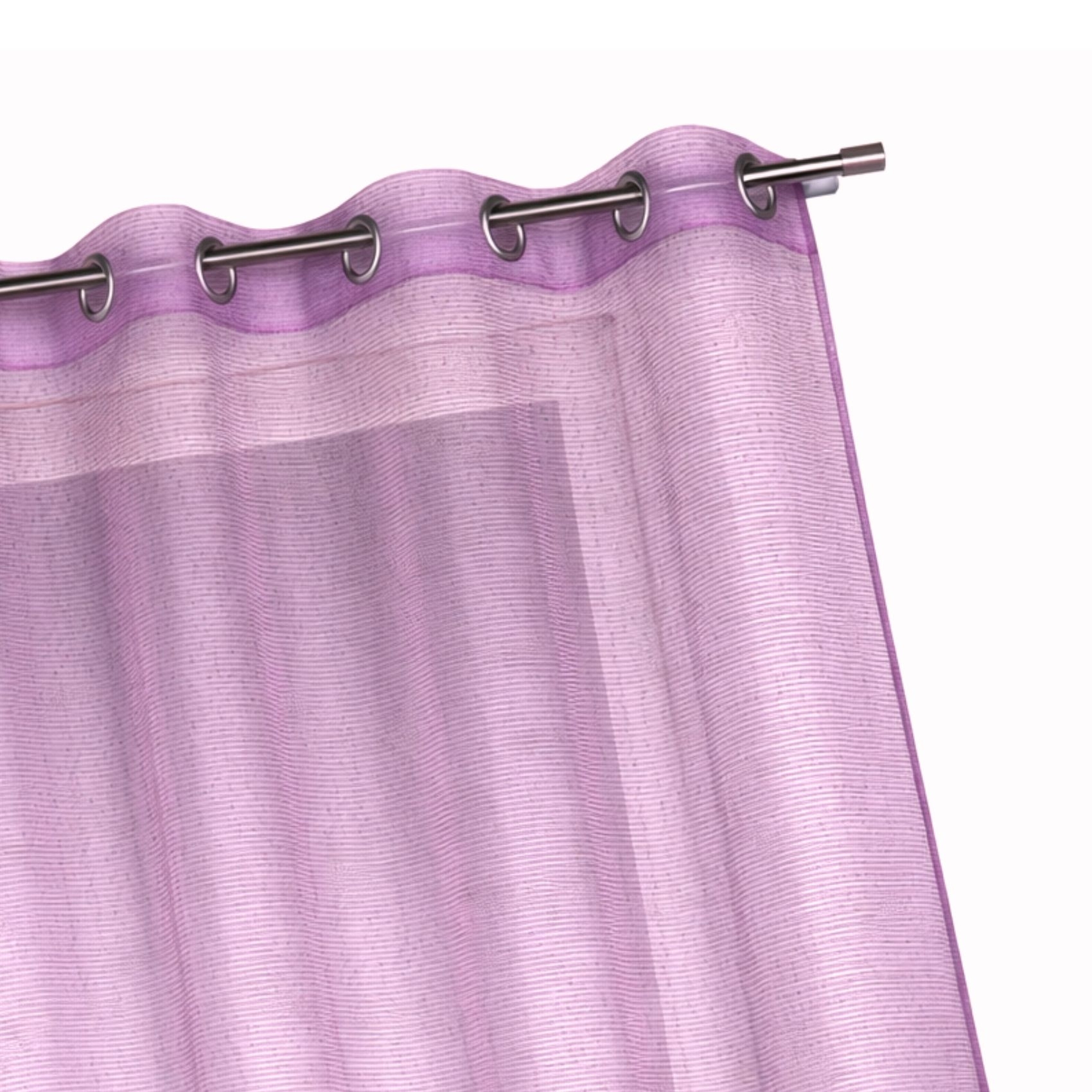 Voilage organza à fines rayures horizontales — vue 6