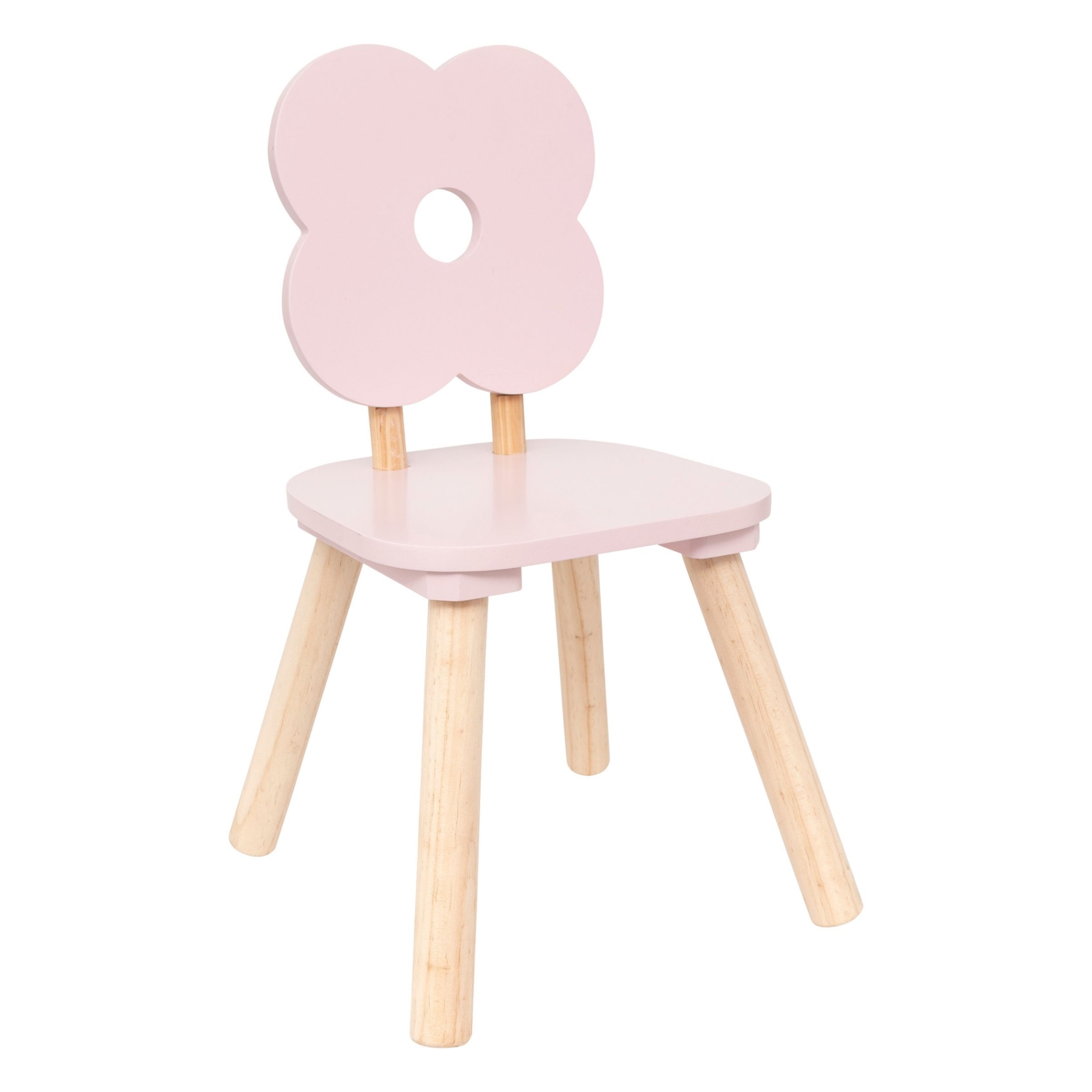 Chaise fleur rose pour enfant