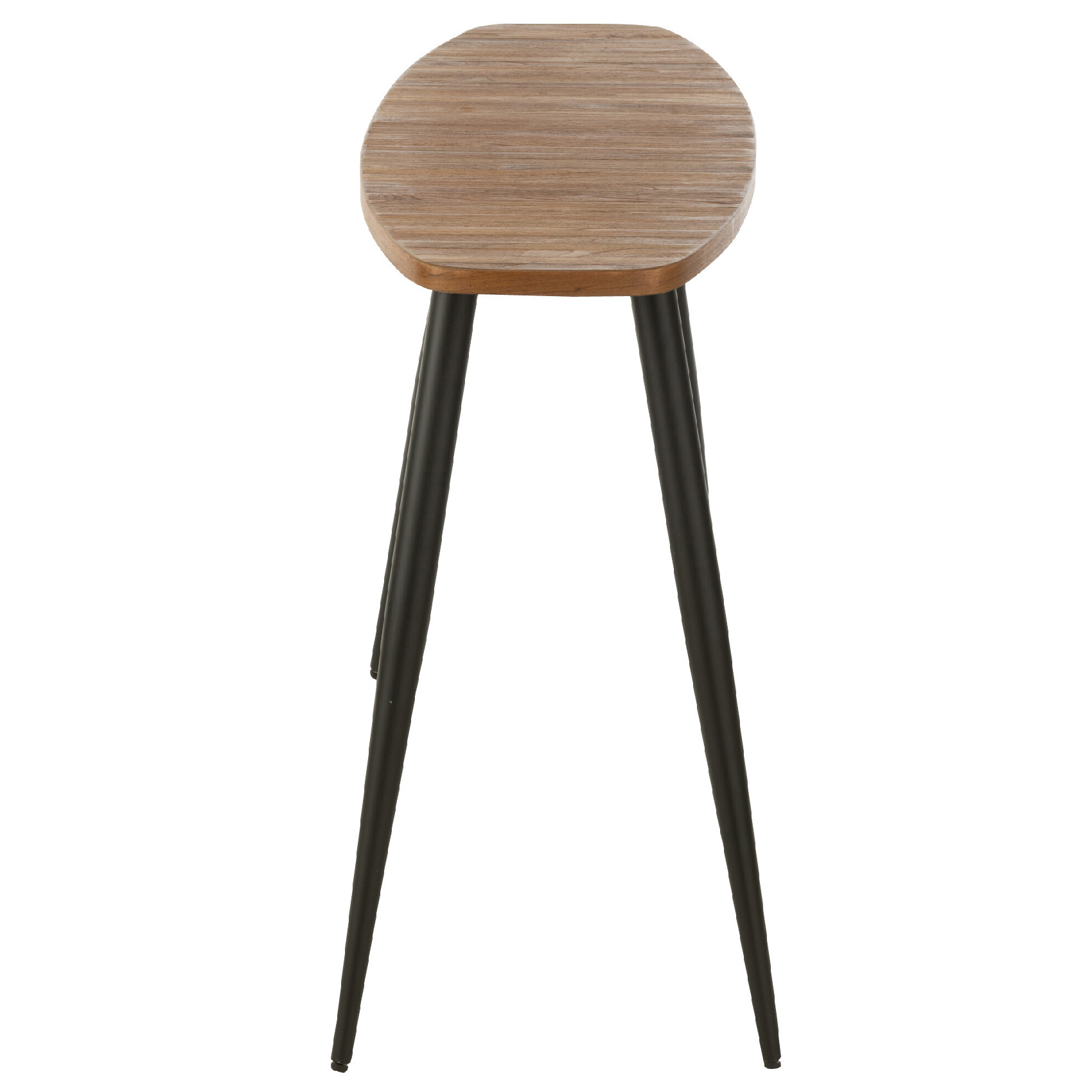 Console ovale en bois recyclé — vue 4