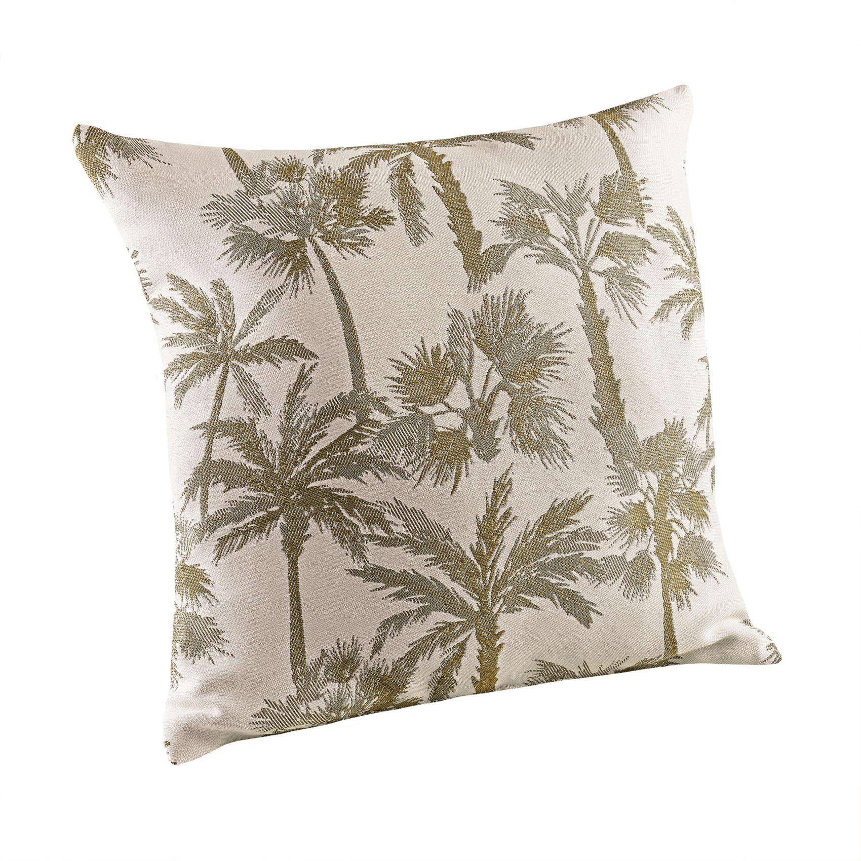 Coussin motif palmier tissé — vue 6