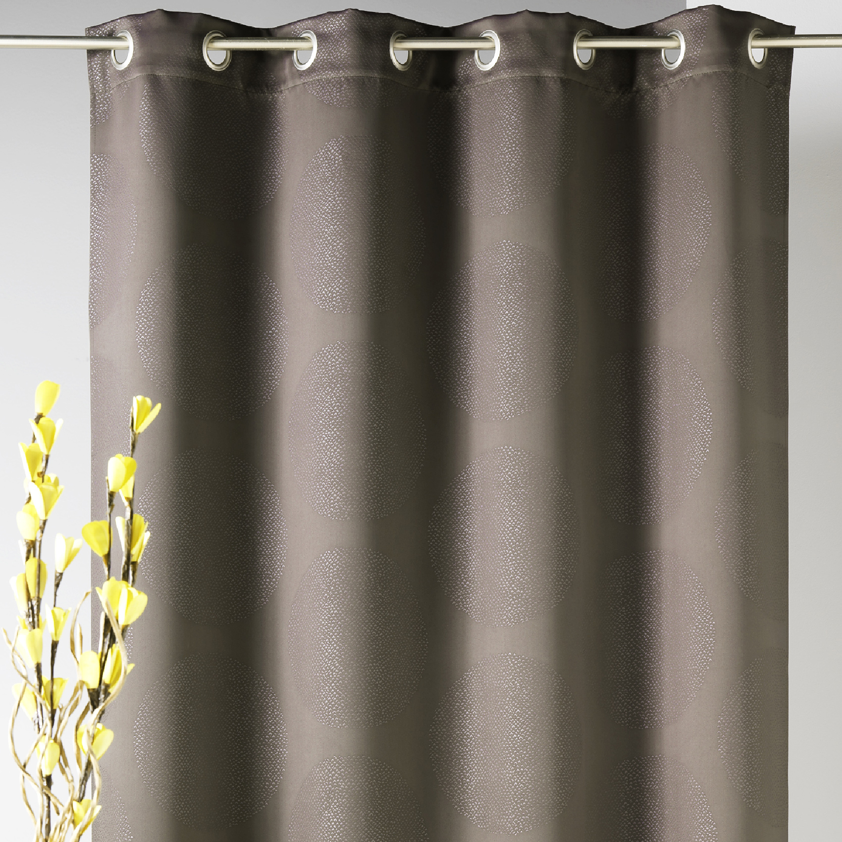 Rideau occultant frappé ronds 80% Occultant — vue 5