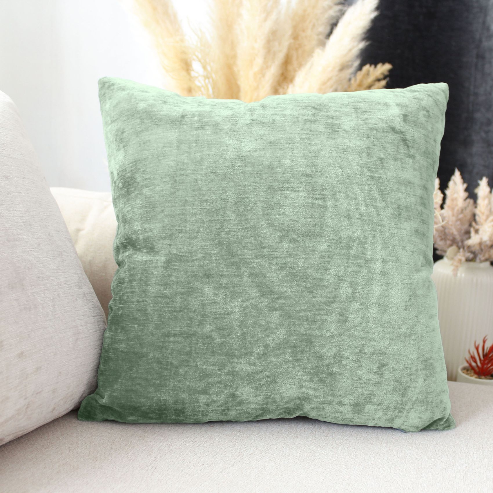 Coussin déhoussable en velours — vue 6