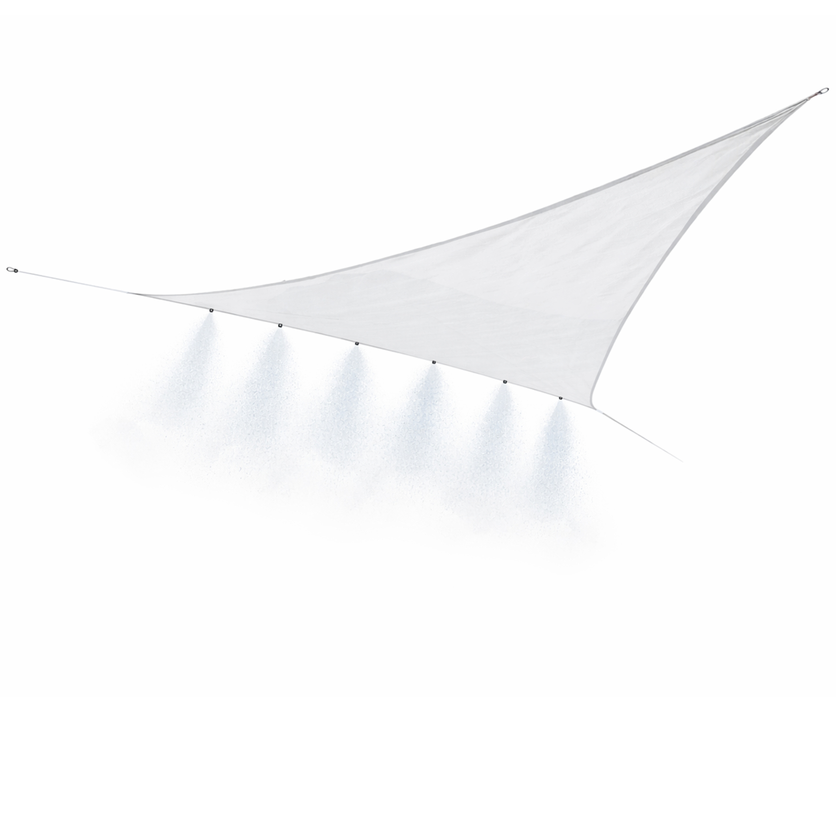 Voile d’ombrage triangulaire avec brumisateur intégré — vue 5