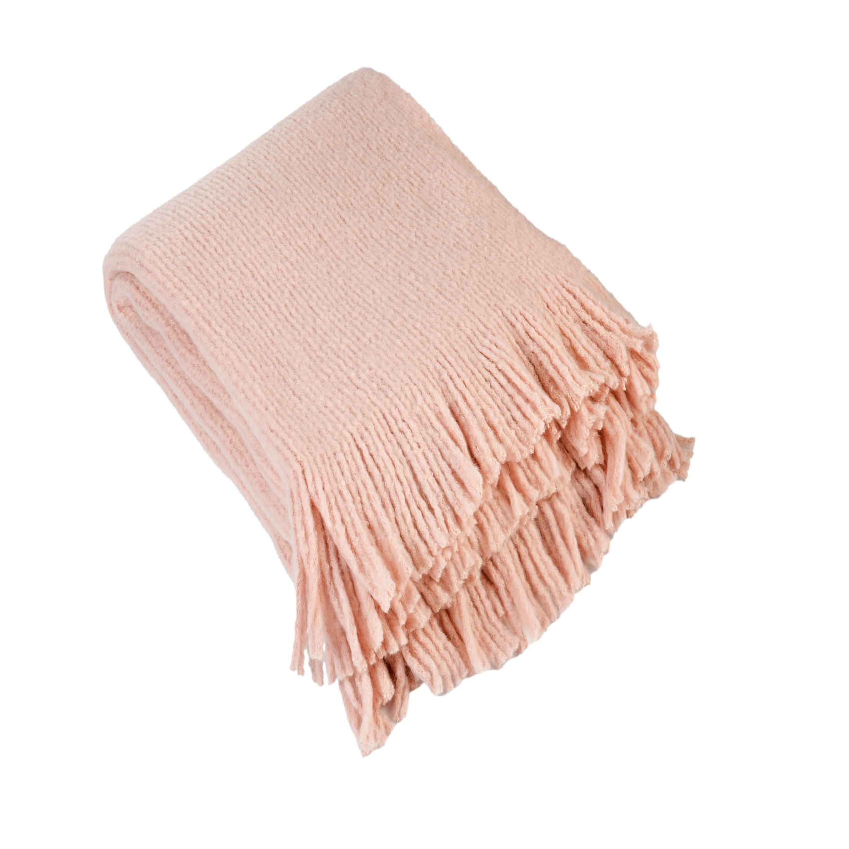 Plaid maille effet laine tricotée — vue 5